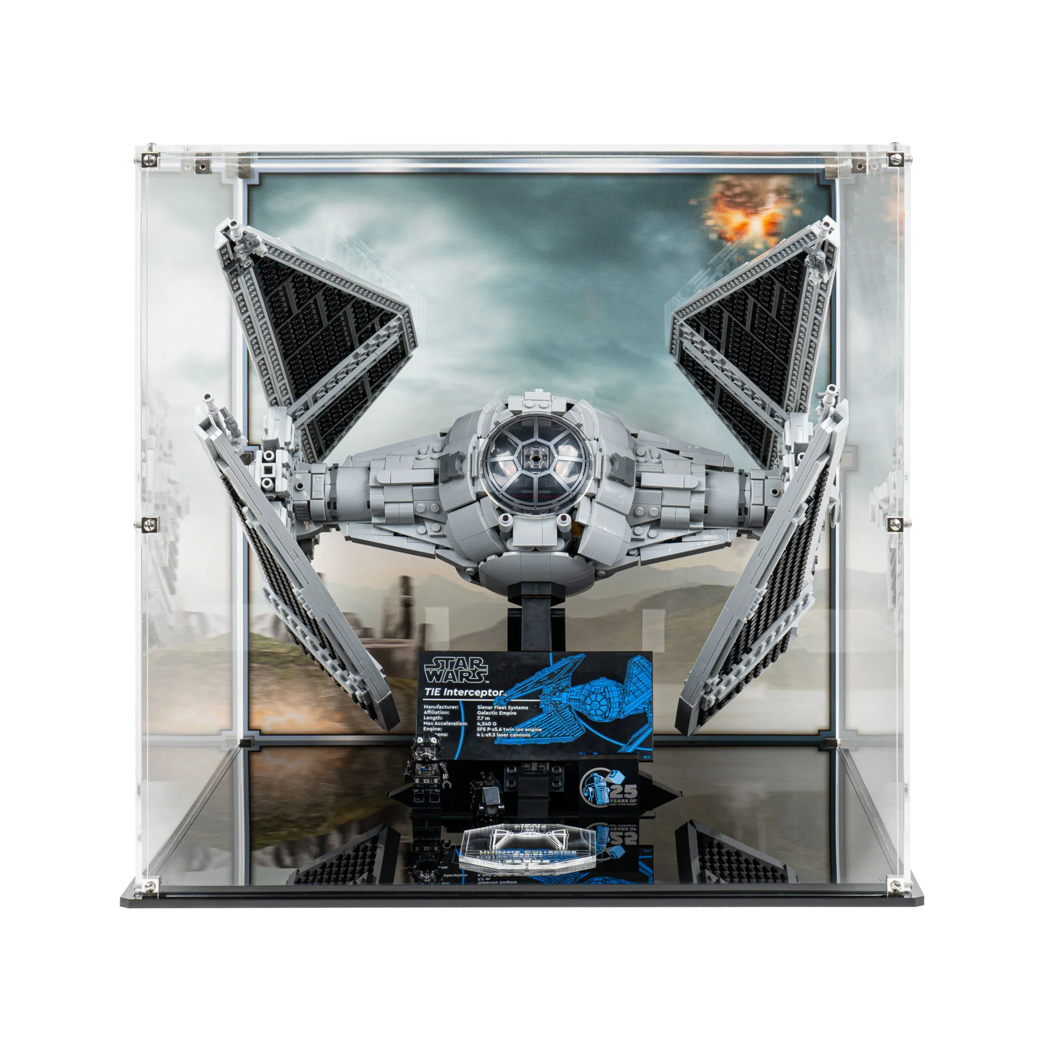 Display Case for LEGO® Star Wars TIE Interceptor™ (75382) - Image 2