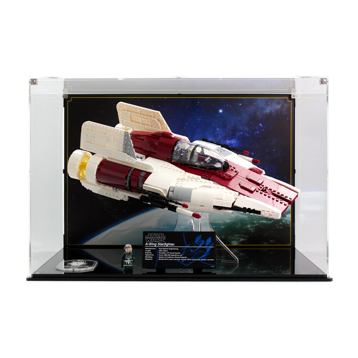 Display Case for LEGO® Star Wars™ UCS A-Wing (75275) - Image 2