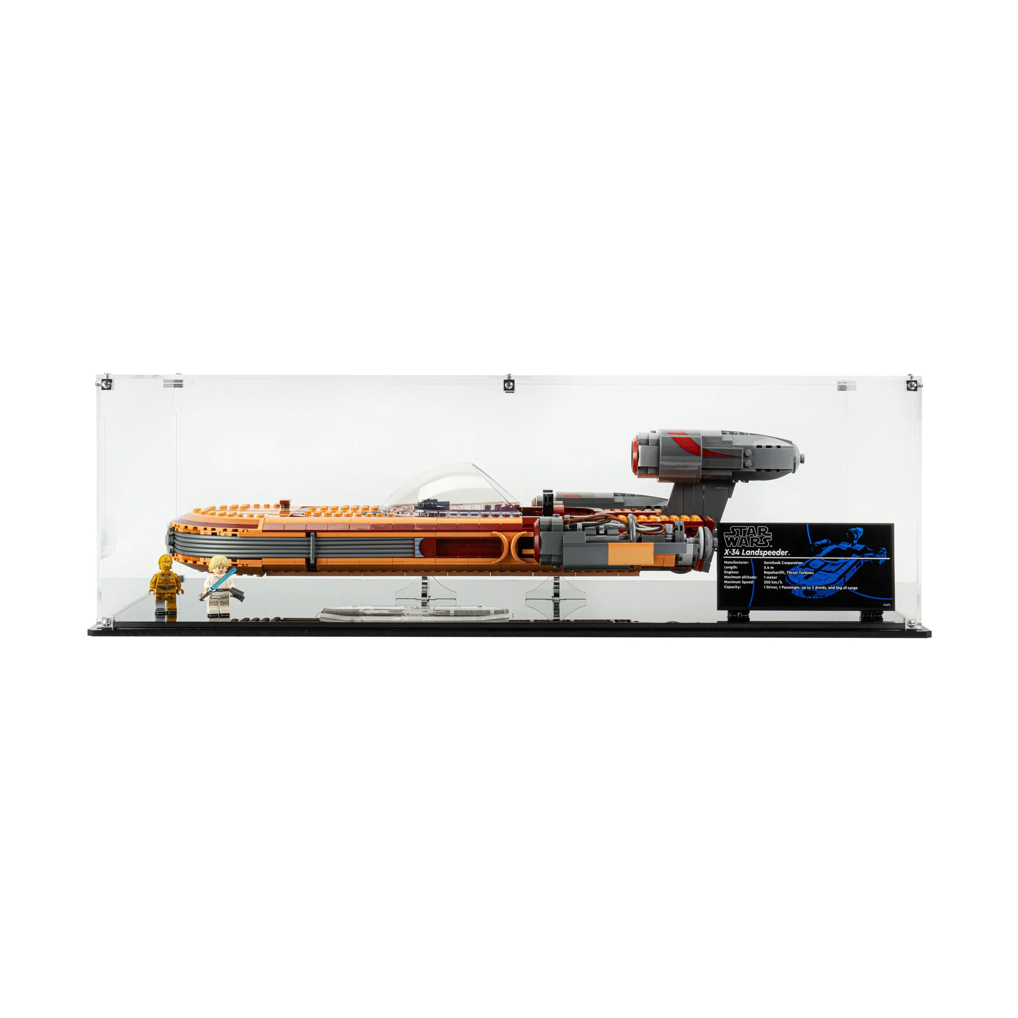 Display Case for LEGO® Star Wars™ UCS Luke Skywalker’s Landspeeder™ (75341) - Image 4