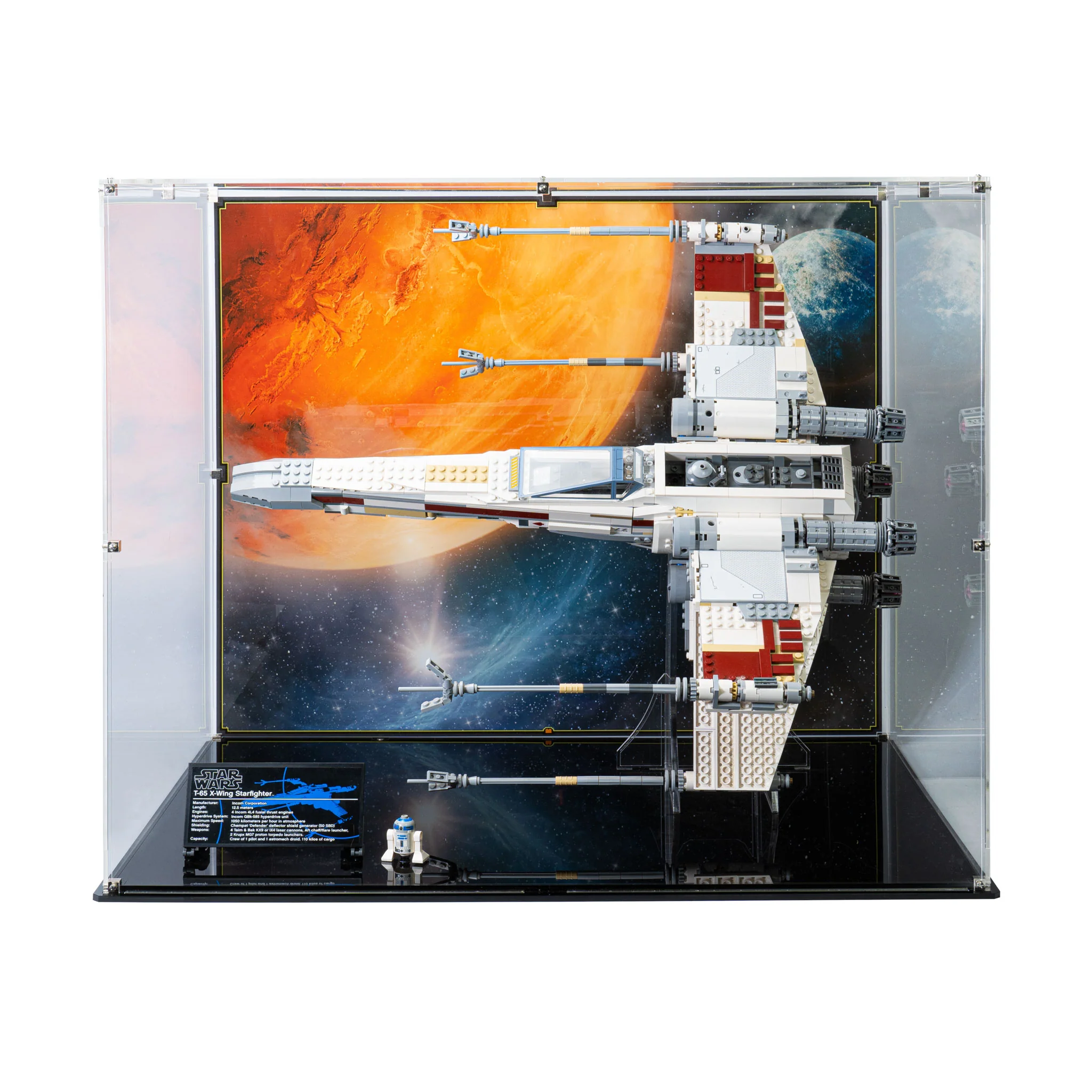 Display Case for LEGO® Star Wars™ UCS Red Five X-Wing Fighter (10240) - Image 2