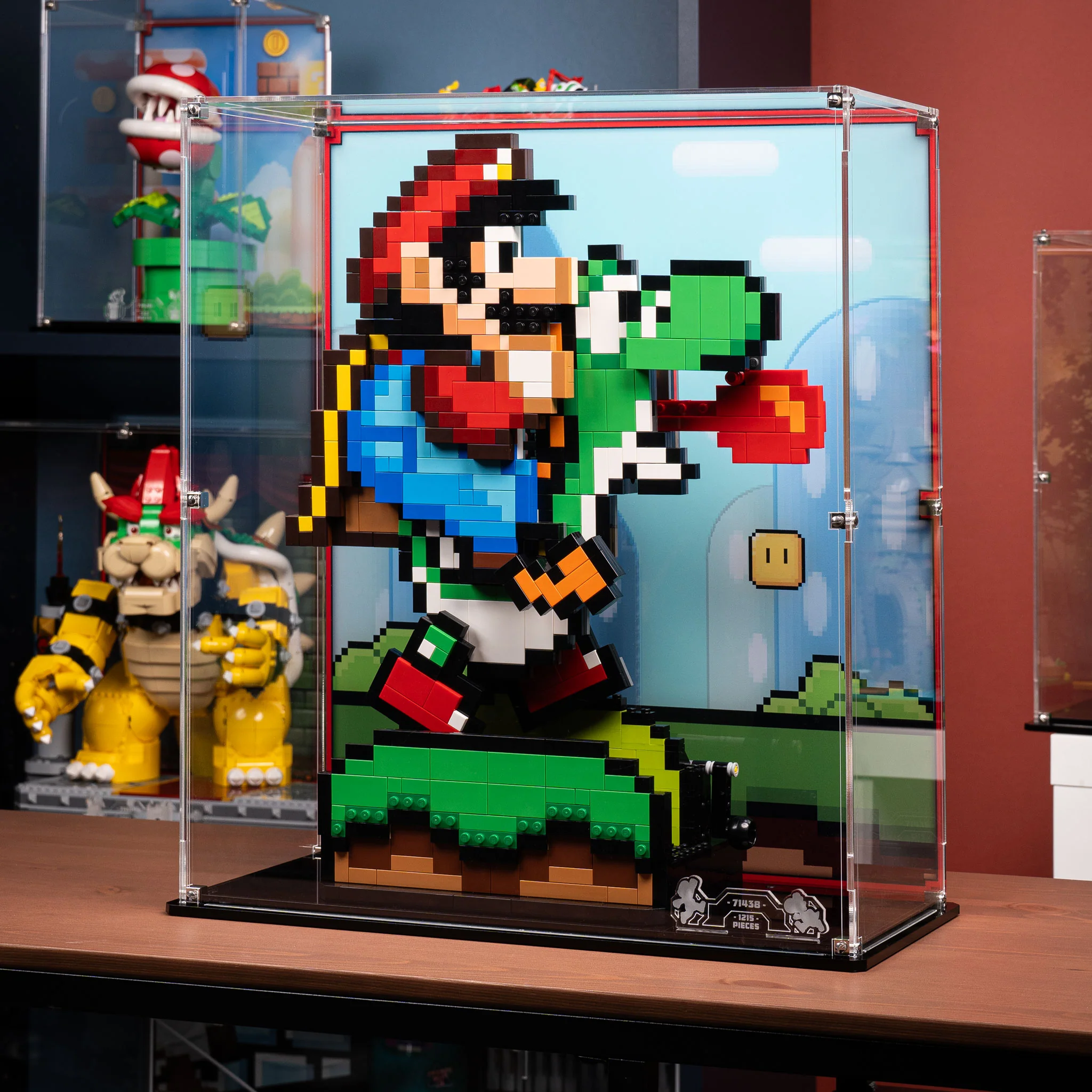 Display Case for LEGO® Super Mario™: Super Mario World™ Mario and Yoshi (71438) - Image 8