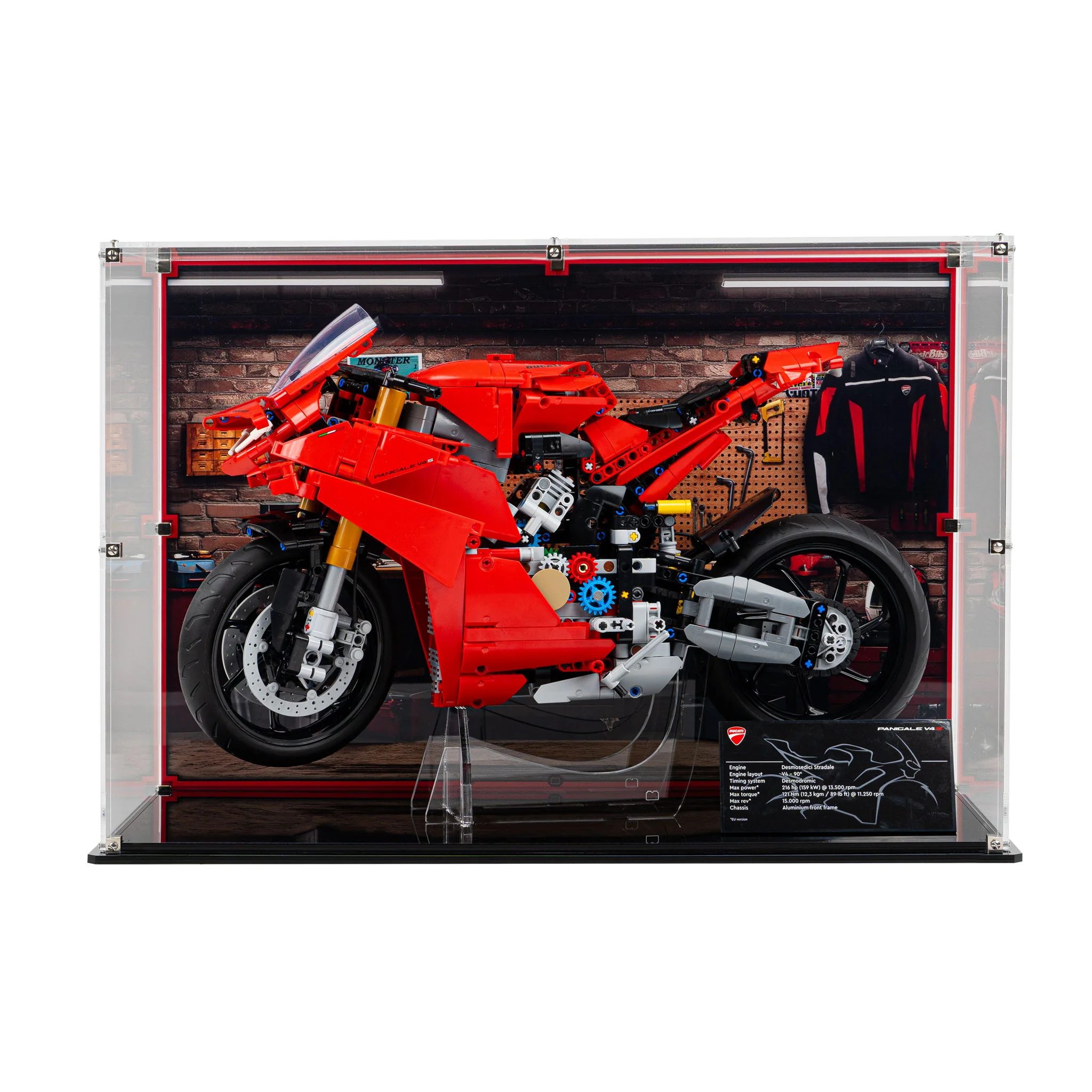 Display Case for LEGO Technic: Ducati Panigale V4 S (42202) - Image 3