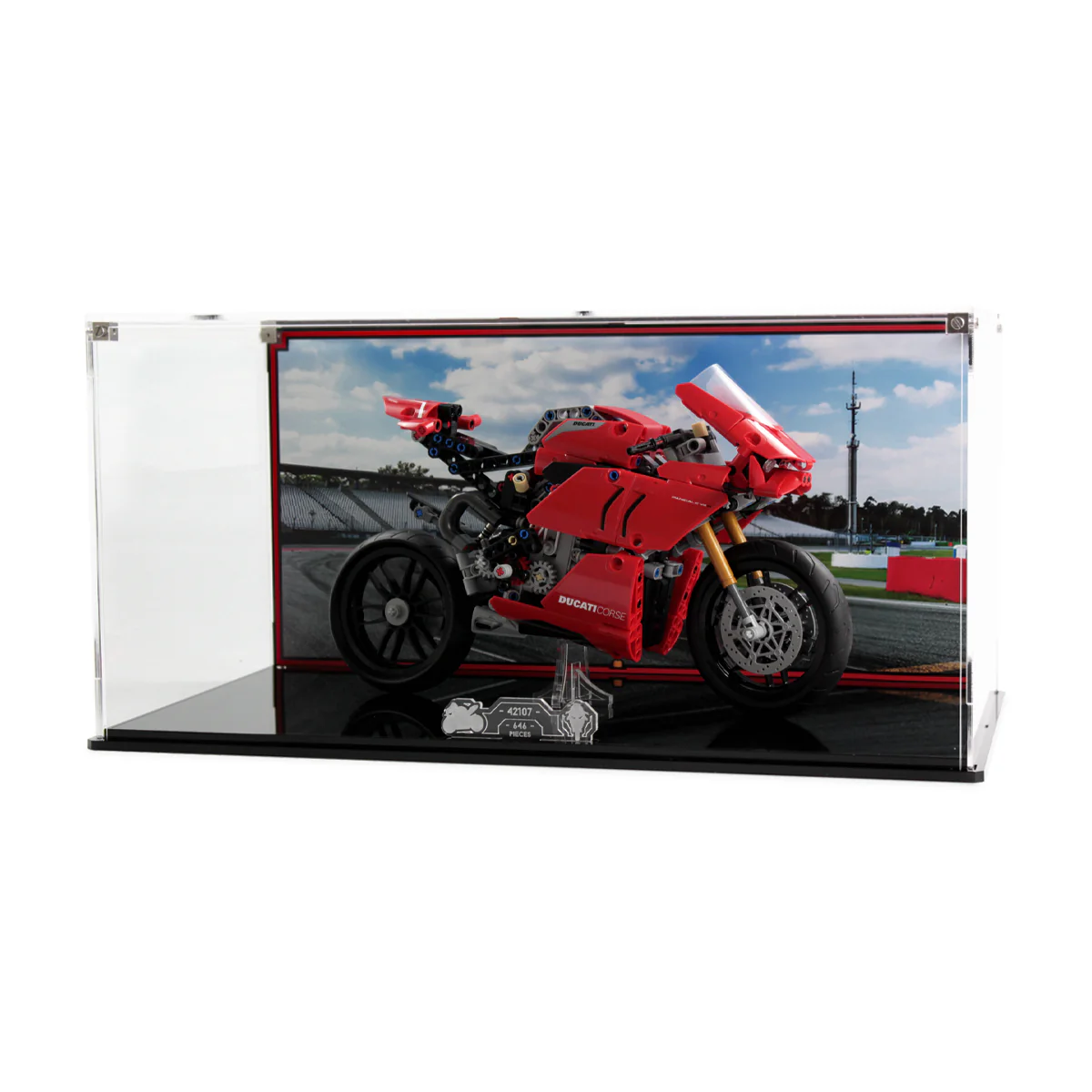 Display Case for LEGO® Technic: Ducati Panigale V4 R (42107) - Image 3
