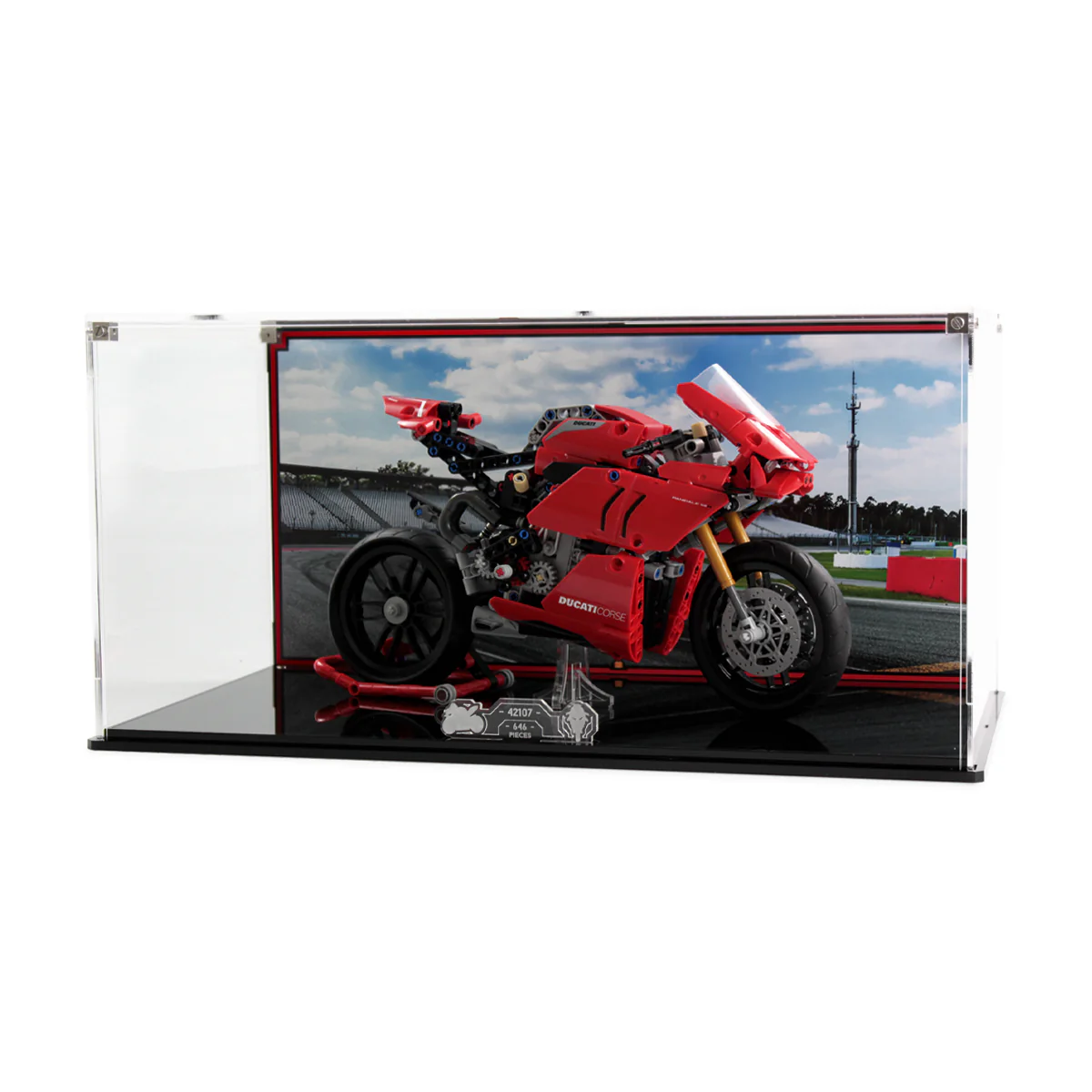 Display Case for LEGO® Technic: Ducati Panigale V4 R (42107) - Image 4