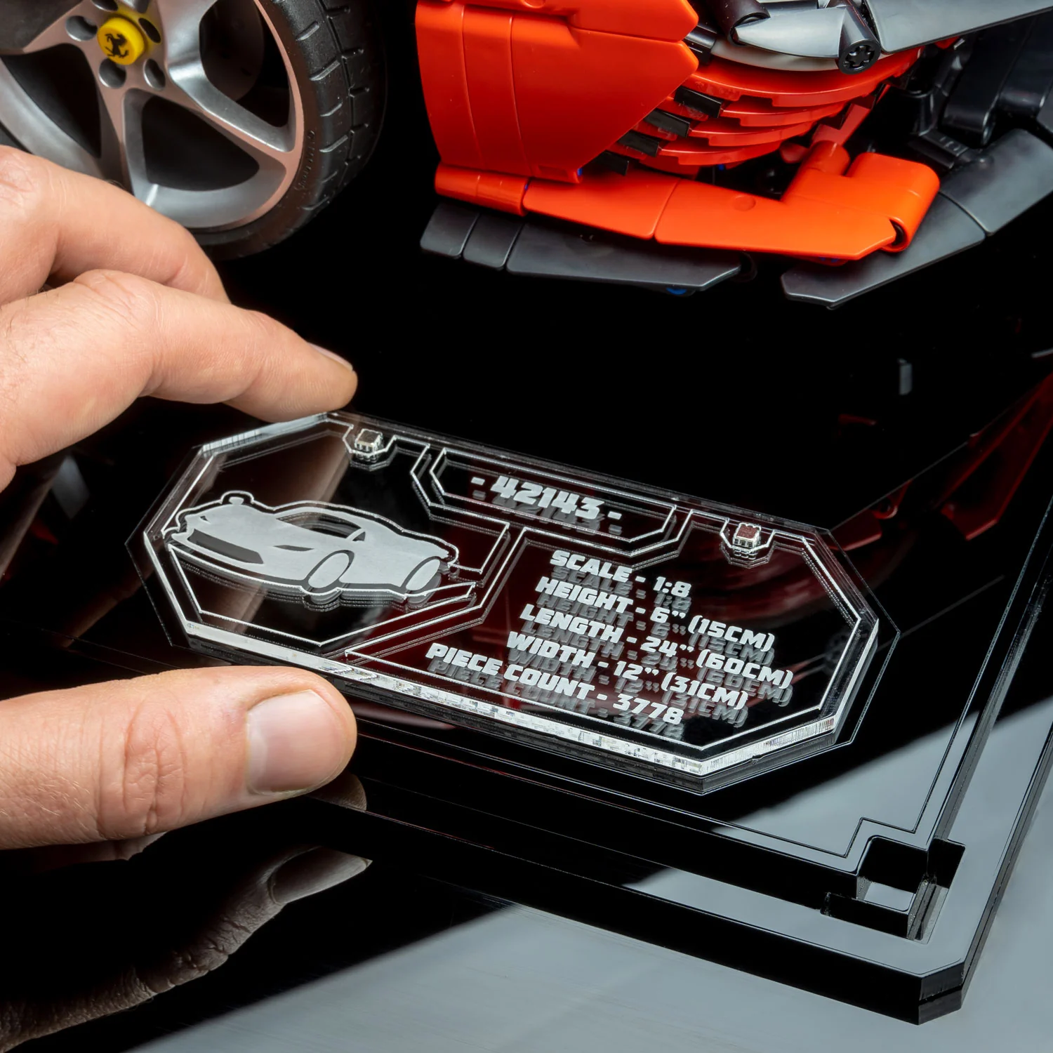 Display Case for LEGO® Technic: Ferrari Daytona SP3 (42143) - Image 8