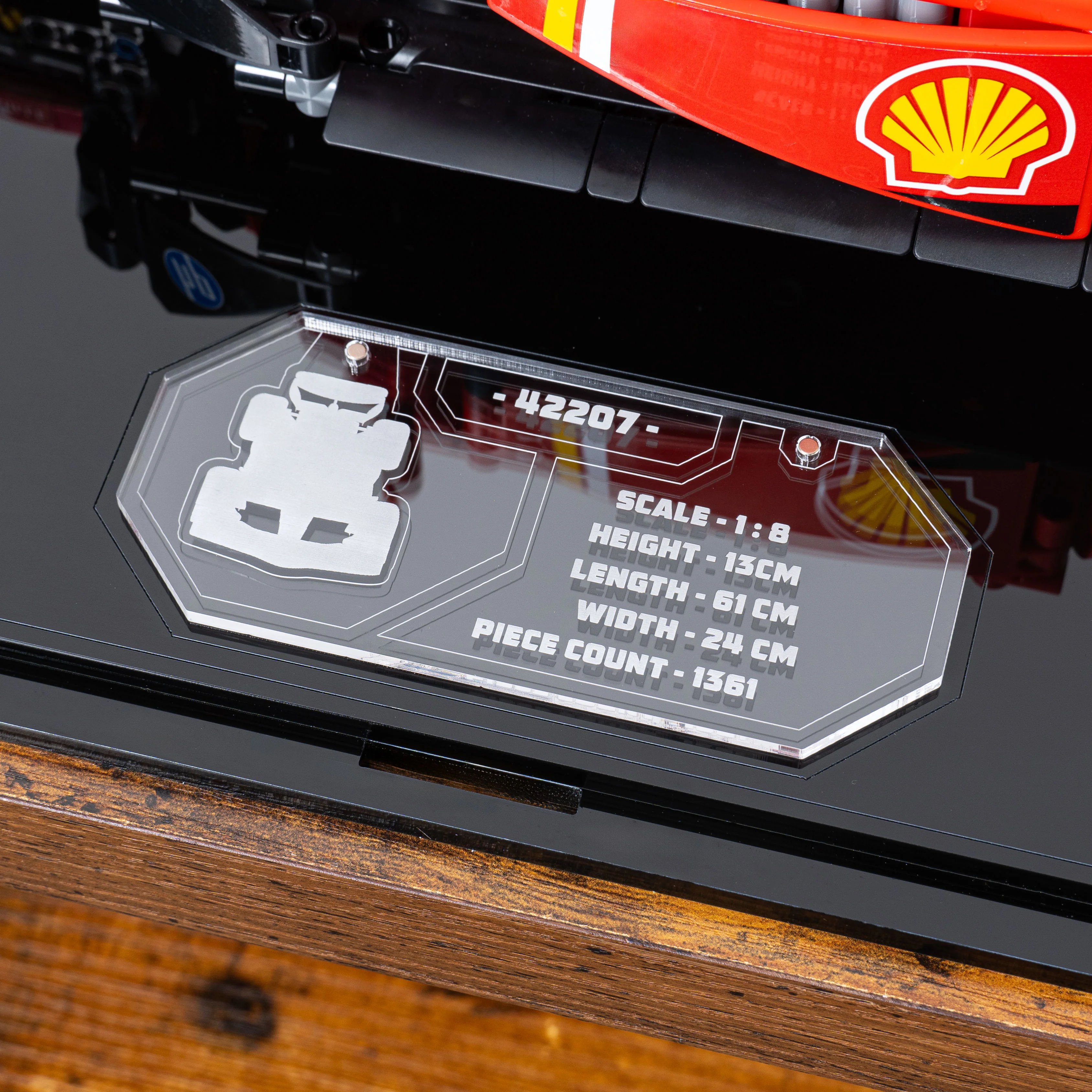 Display Case for LEGO® Technic Ferrari SF-24 F1 Car (42207) - Image 10
