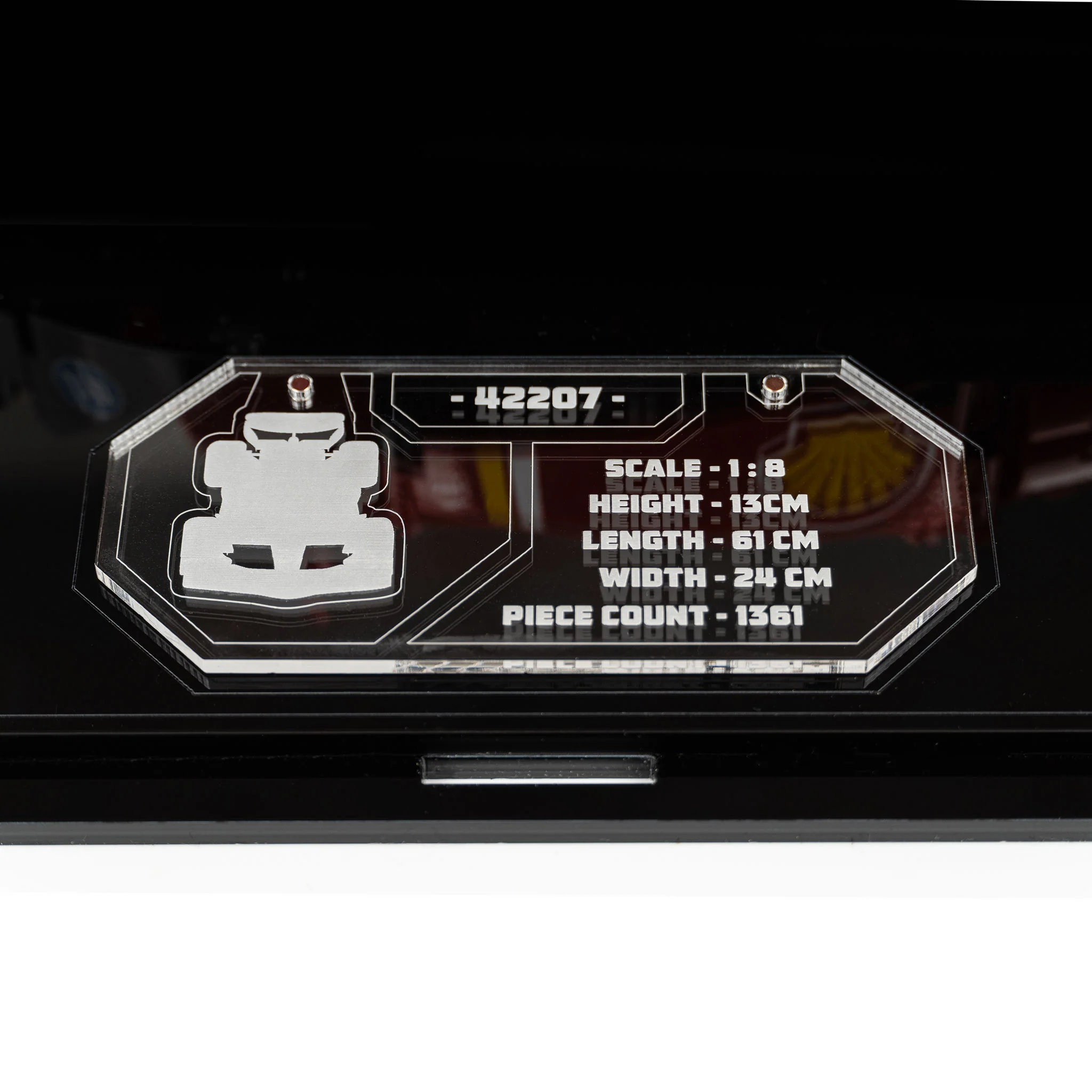 Display Case for LEGO® Technic Ferrari SF-24 F1 Car (42207) - Image 6