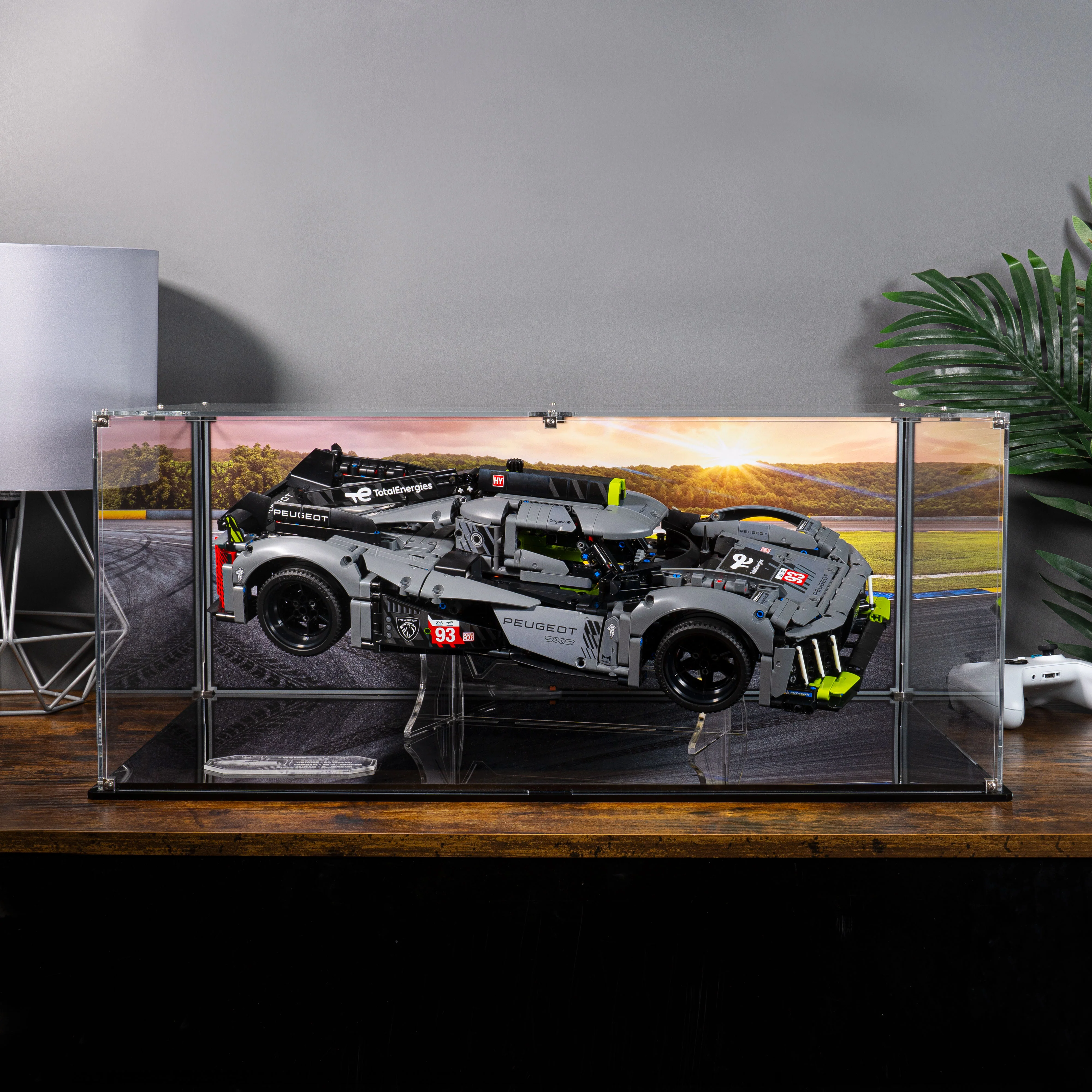 Display Case for LEGO® Technic: PEUGEOT 9X8 24H Le Mans Hybrid Hypercar (42156) - Image 4