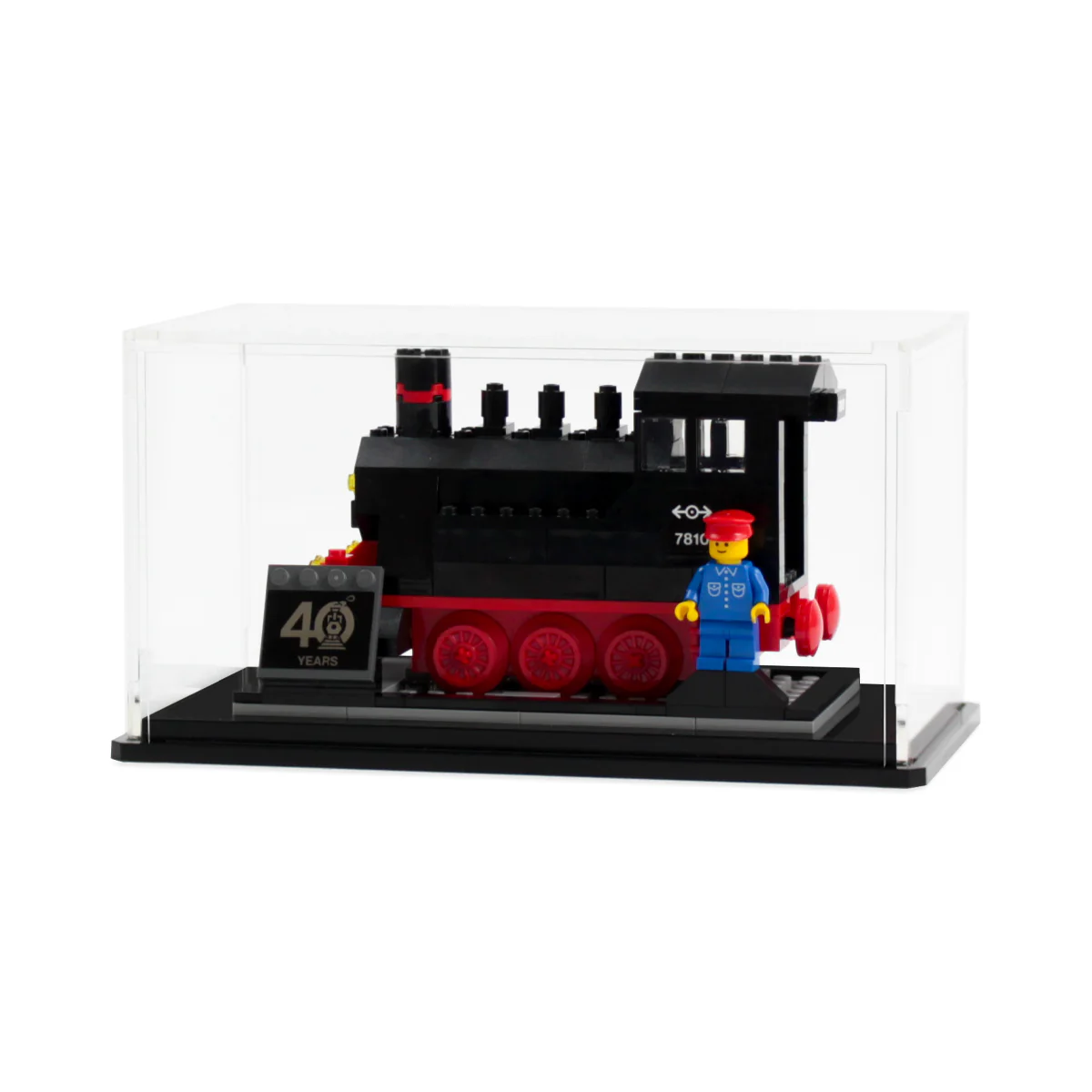 Display Case for LEGO® Trains 40th anniversary set (40370) - Image 2