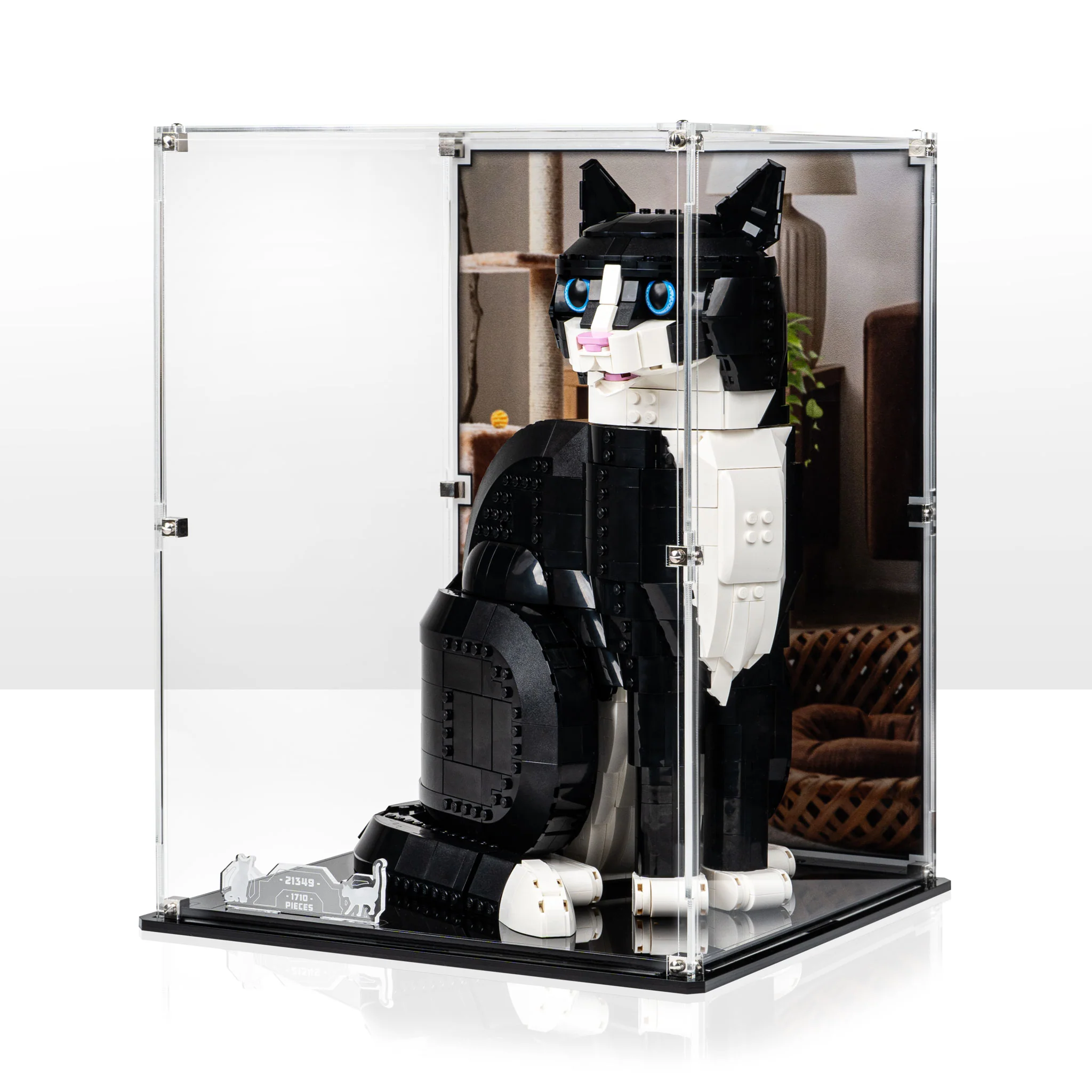 Display Case for LEGO® Tuxedo Cat (21349)