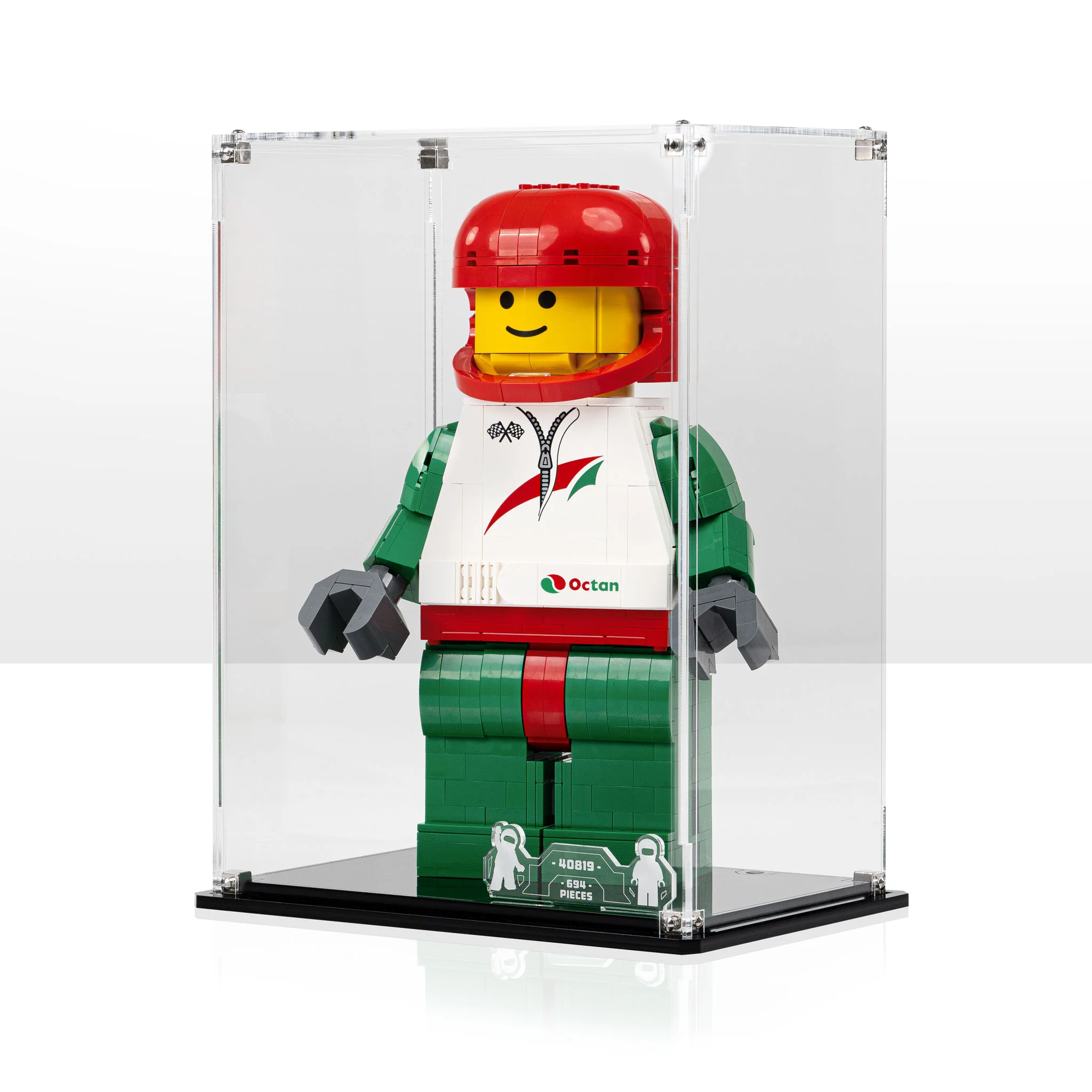 Display Case for LEGO® Up-Scaled Racing Driver Minifigure (40819) - Image 4