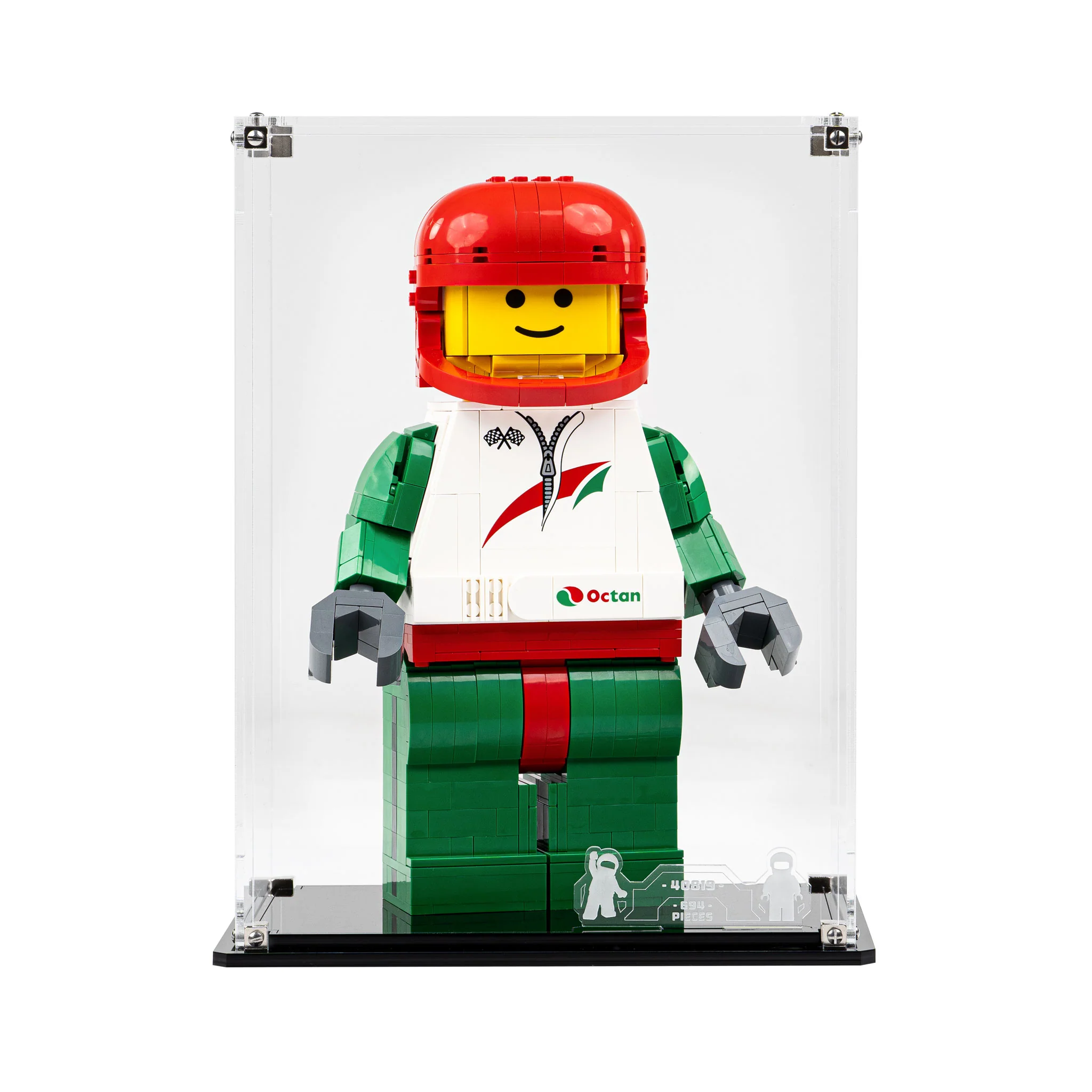 Display Case for LEGO® Up-Scaled Racing Driver Minifigure (40819) - Image 6