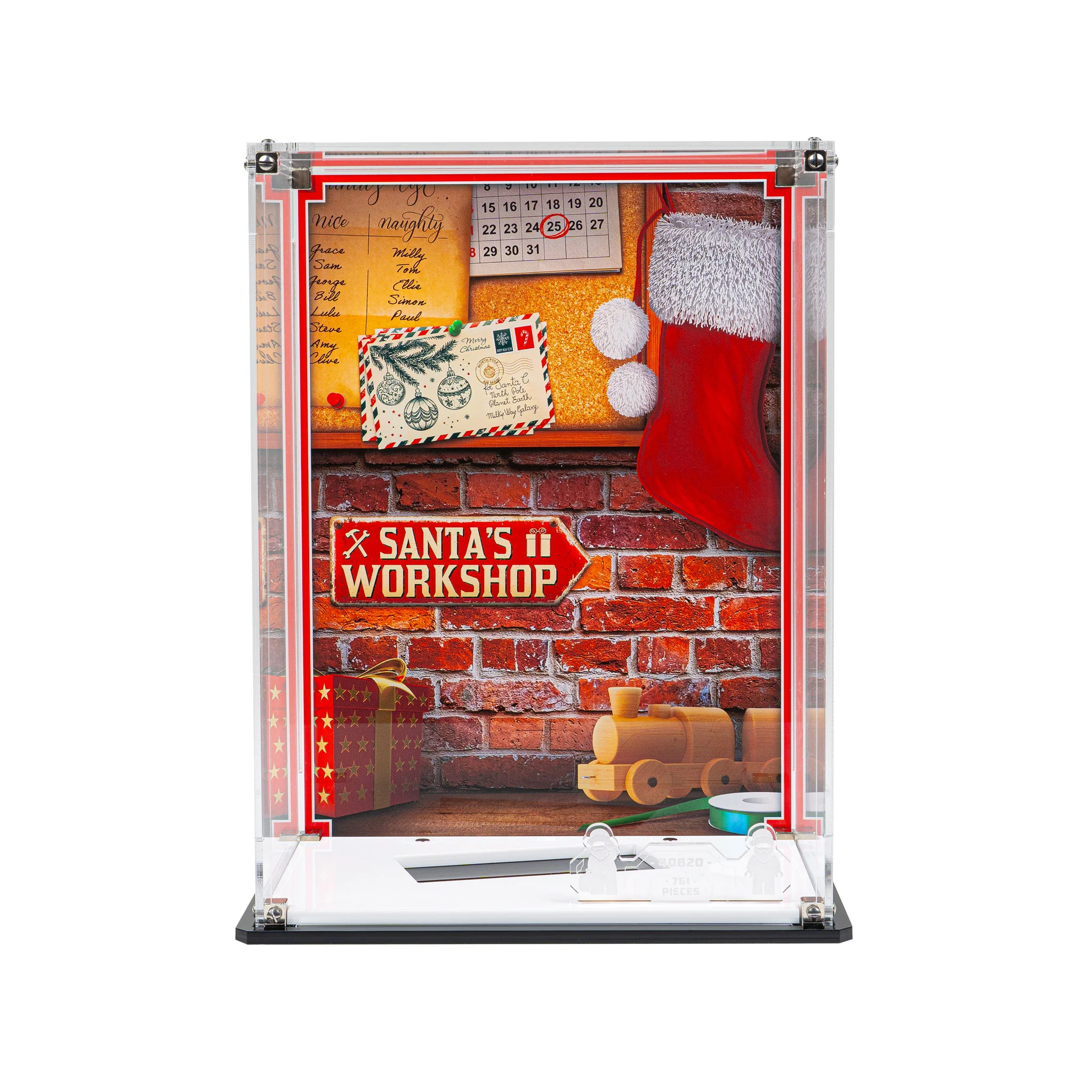 Display Case for LEGO® Up-Scaled Santa Minifigure (40820) - Image 10