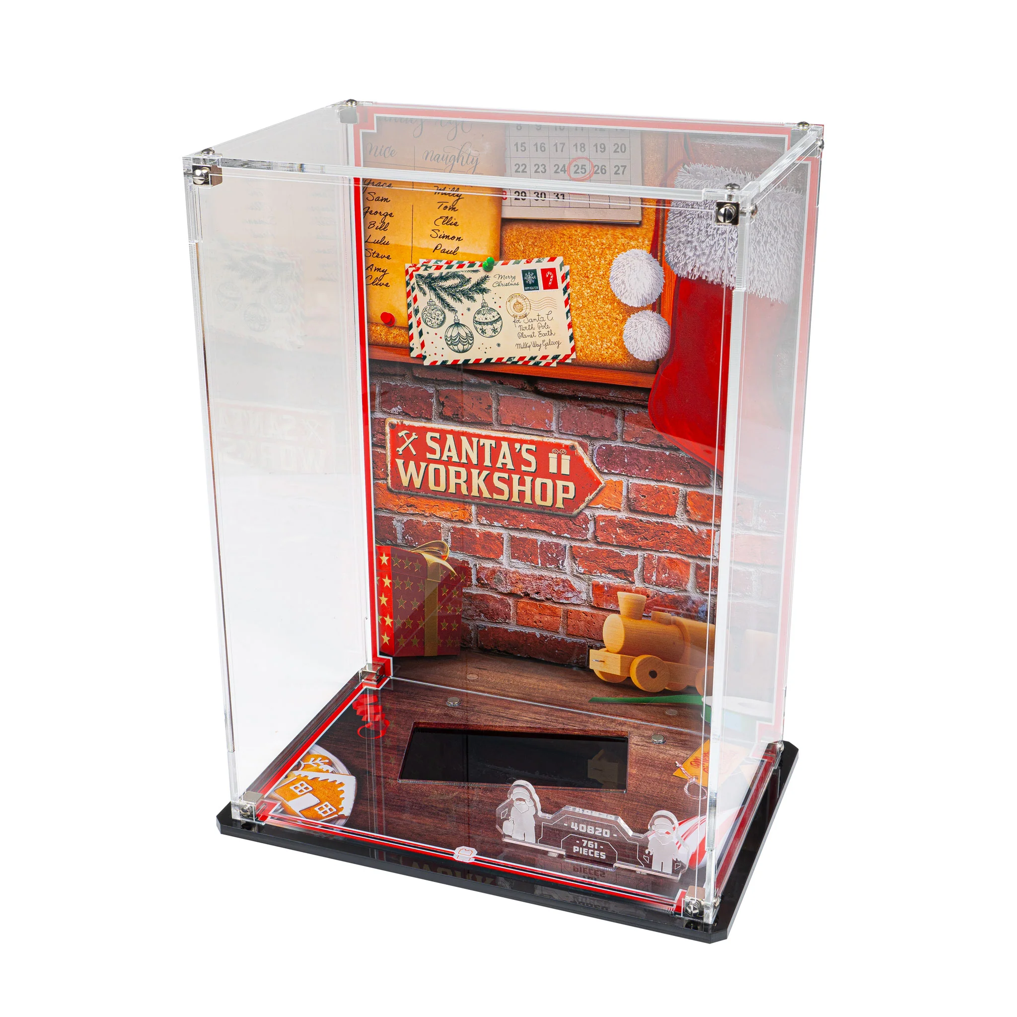Display Case for LEGO® Up-Scaled Santa Minifigure (40820) - Image 12
