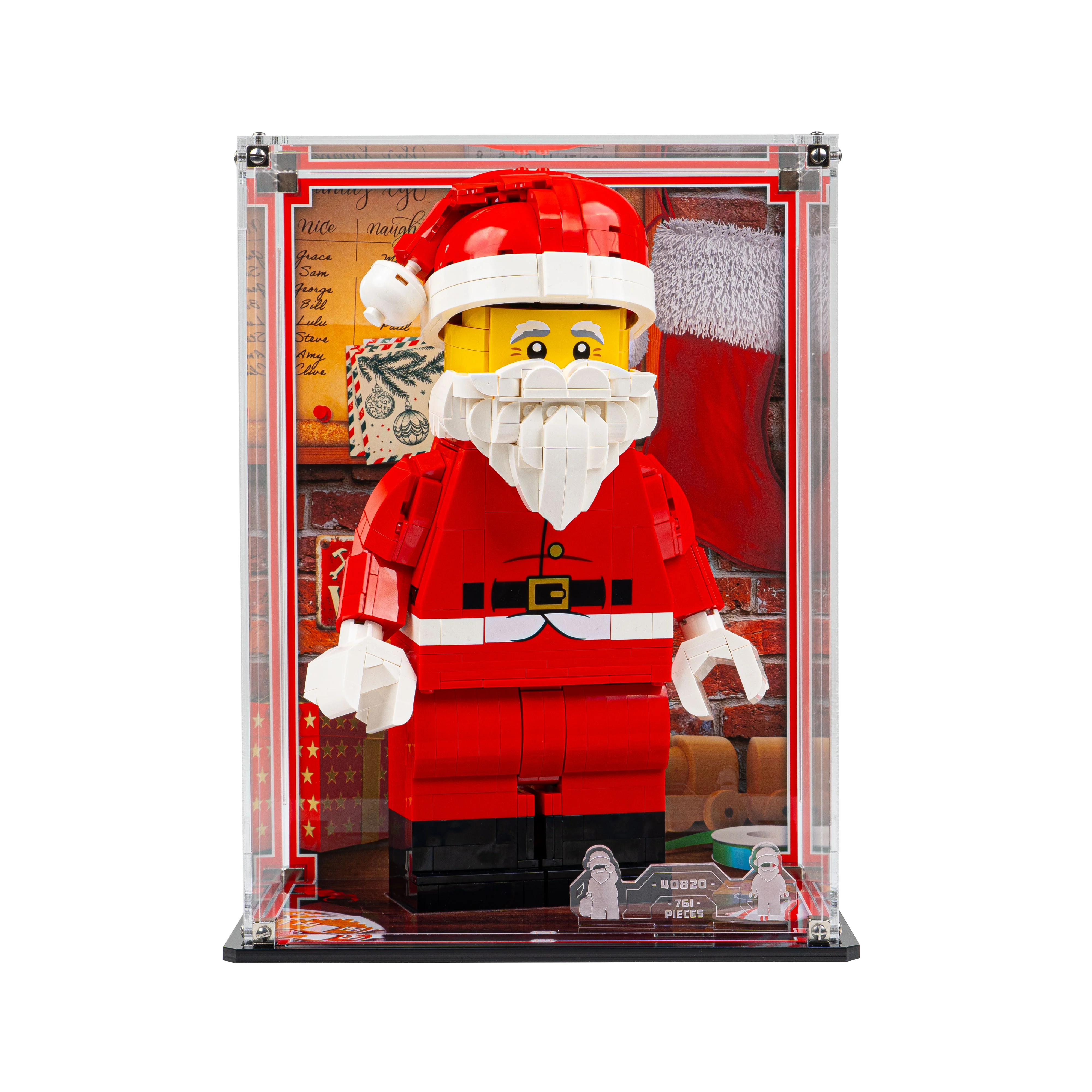 Display Case for LEGO® Up-Scaled Santa Minifigure (40820) - Image 4