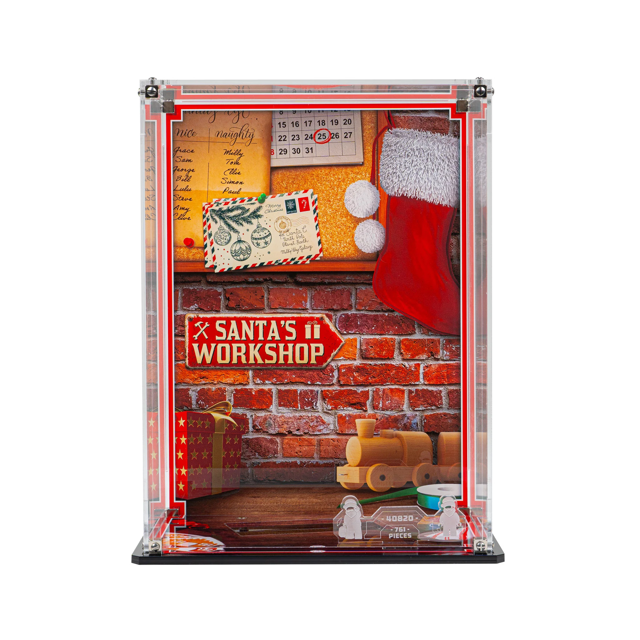 Display Case for LEGO® Up-Scaled Santa Minifigure (40820) - Image 5