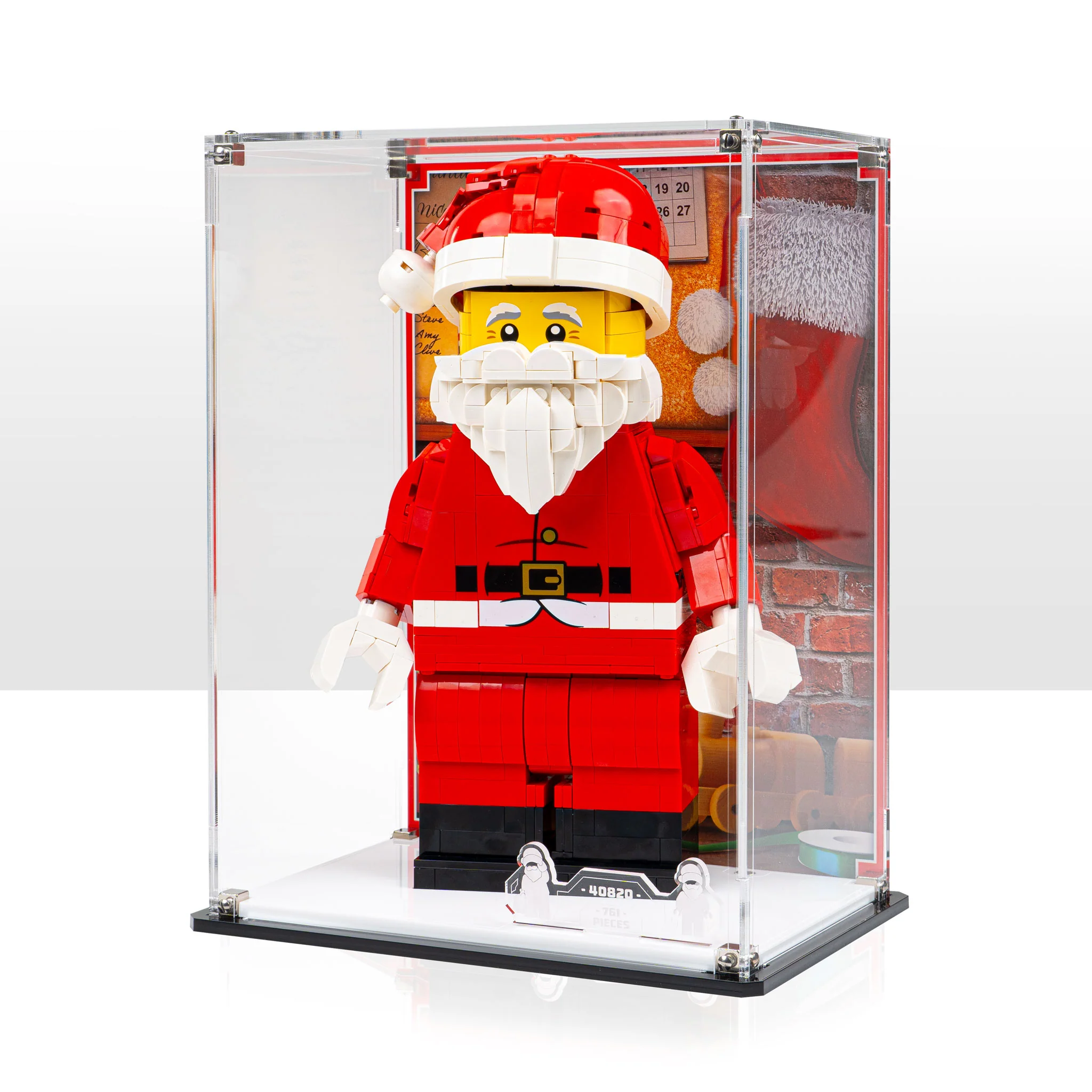 Display Case for LEGO® Up-Scaled Santa Minifigure (40820) - Image 8