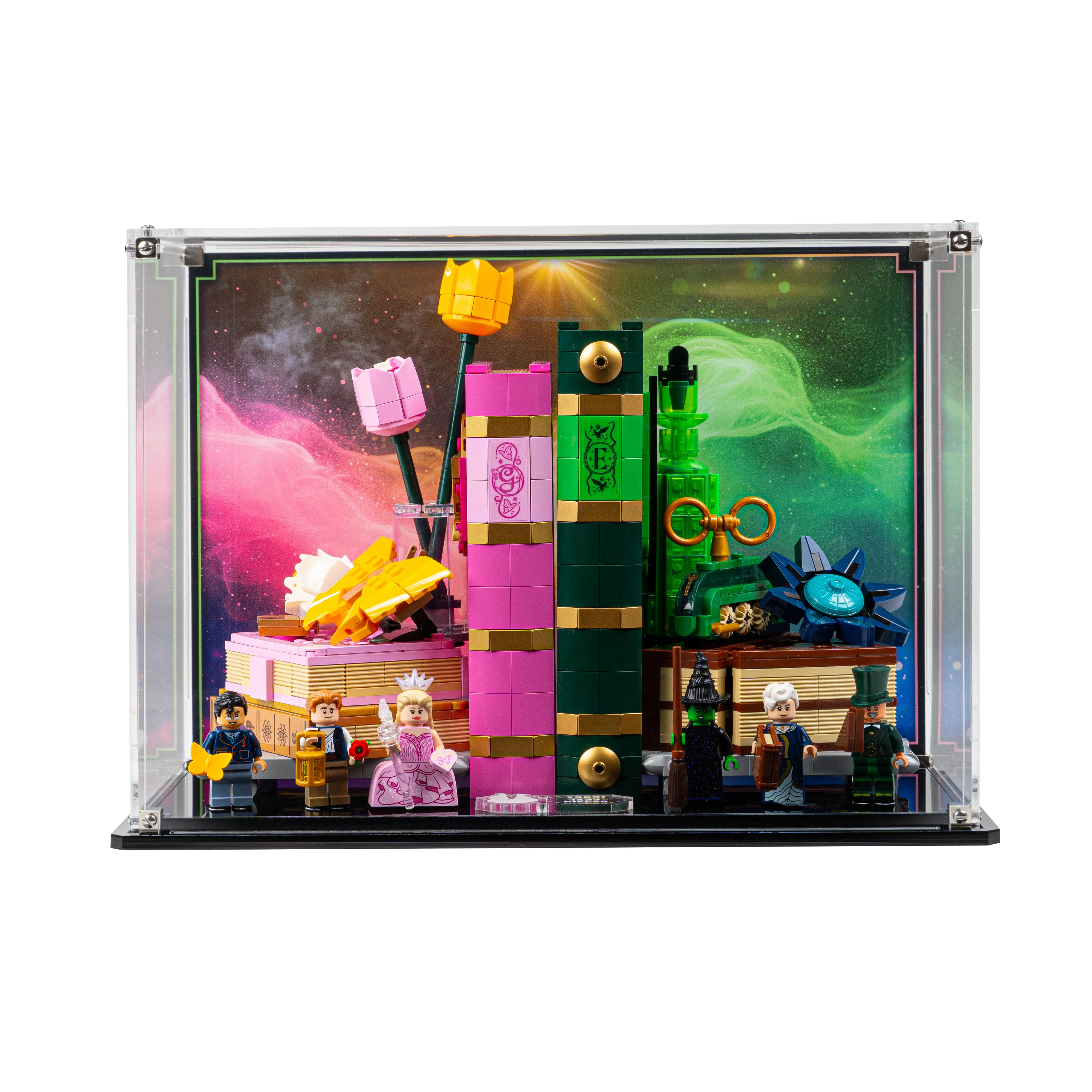 Display Case for LEGO® Wicked: Glinda and Elphaba Bookends (75691) - Image 3