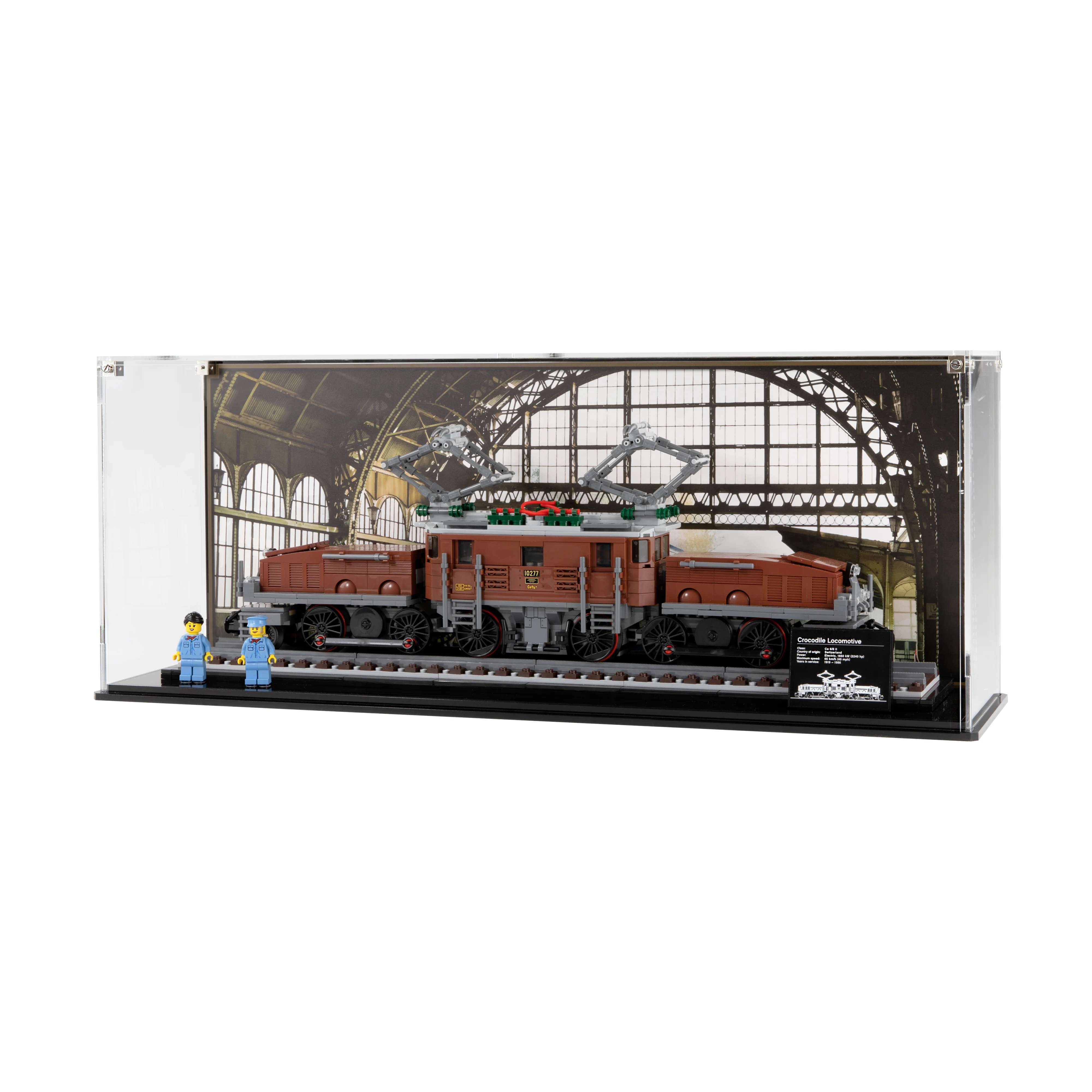 Display Case for the LEGO® Creator: Crocodile Train (10277)