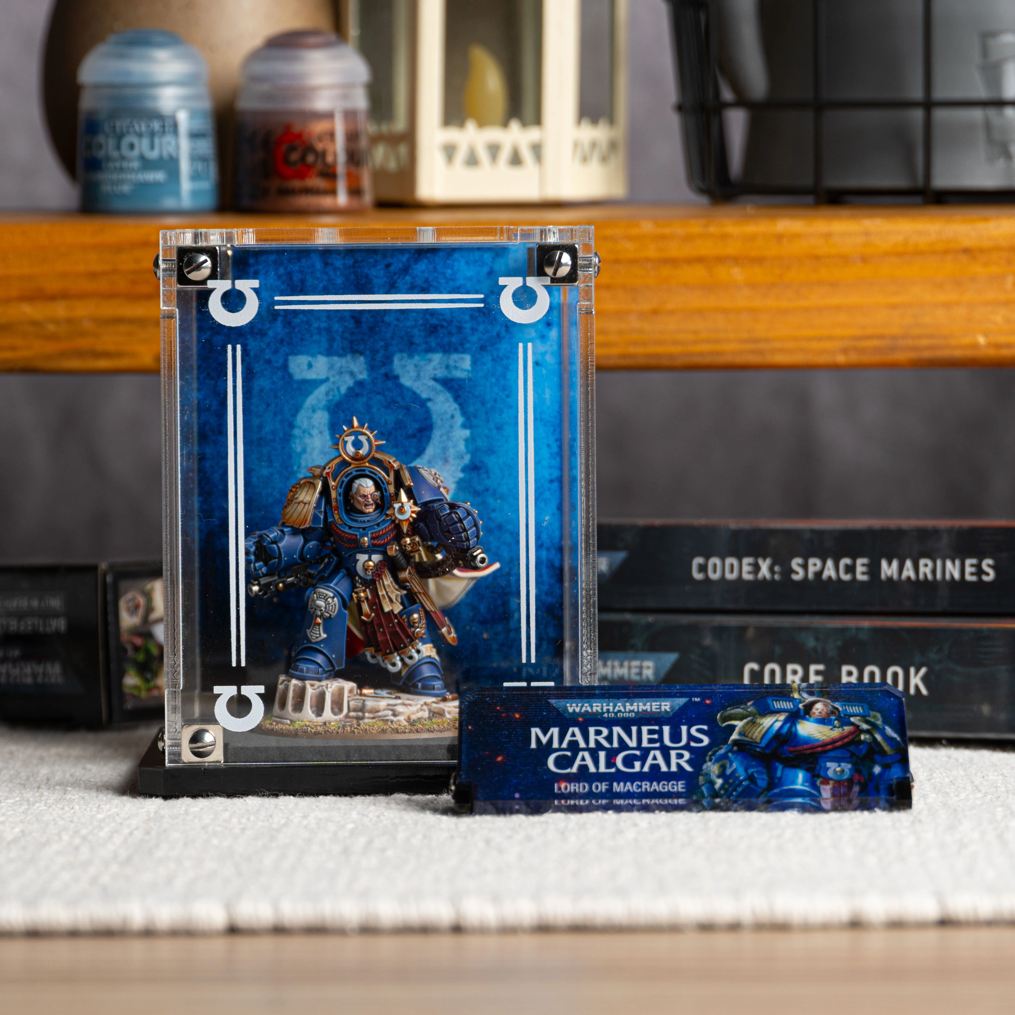 Display Case for Warhammer® 40,000 Marneus Calgar in Armour of Antilochus - Image 7
