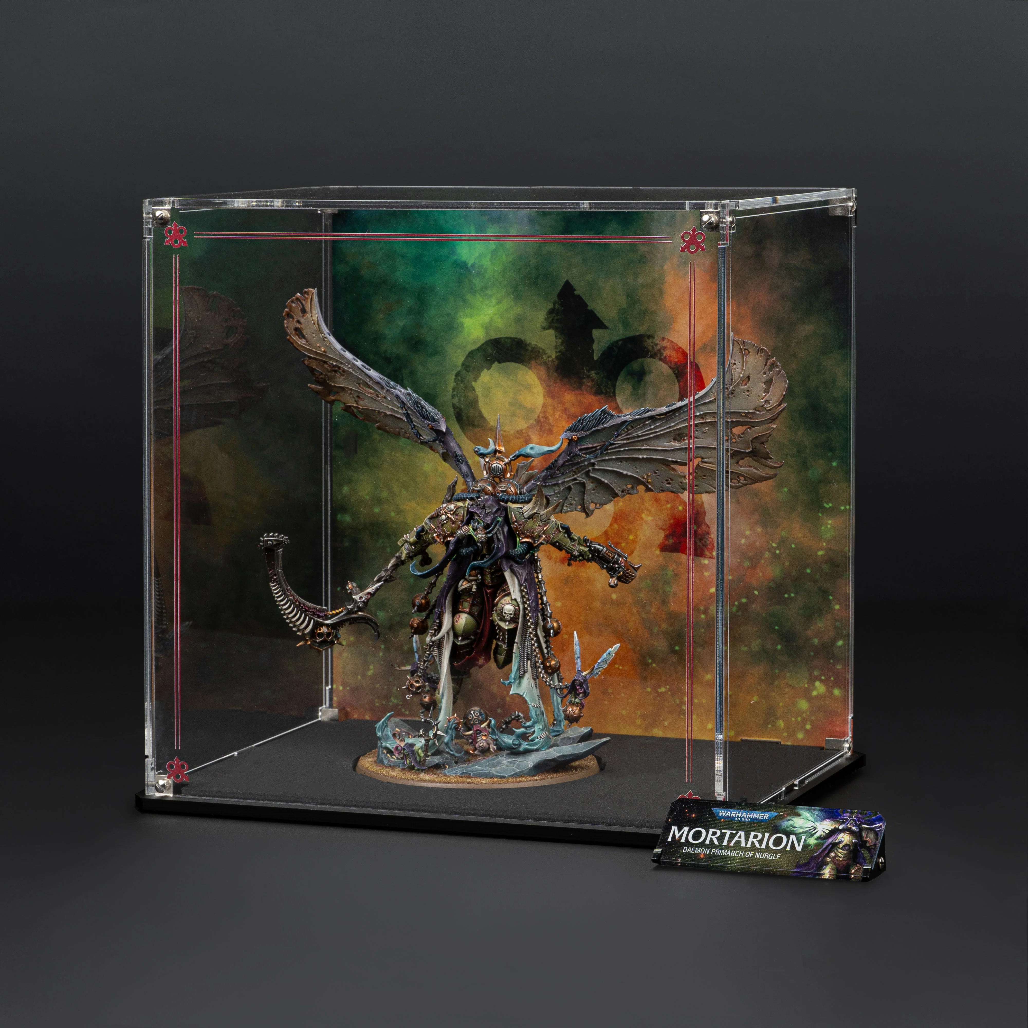 Display Case for Warhammer® 40,000 Mortarion, Daemon Primarch of Nurgle - Image 3