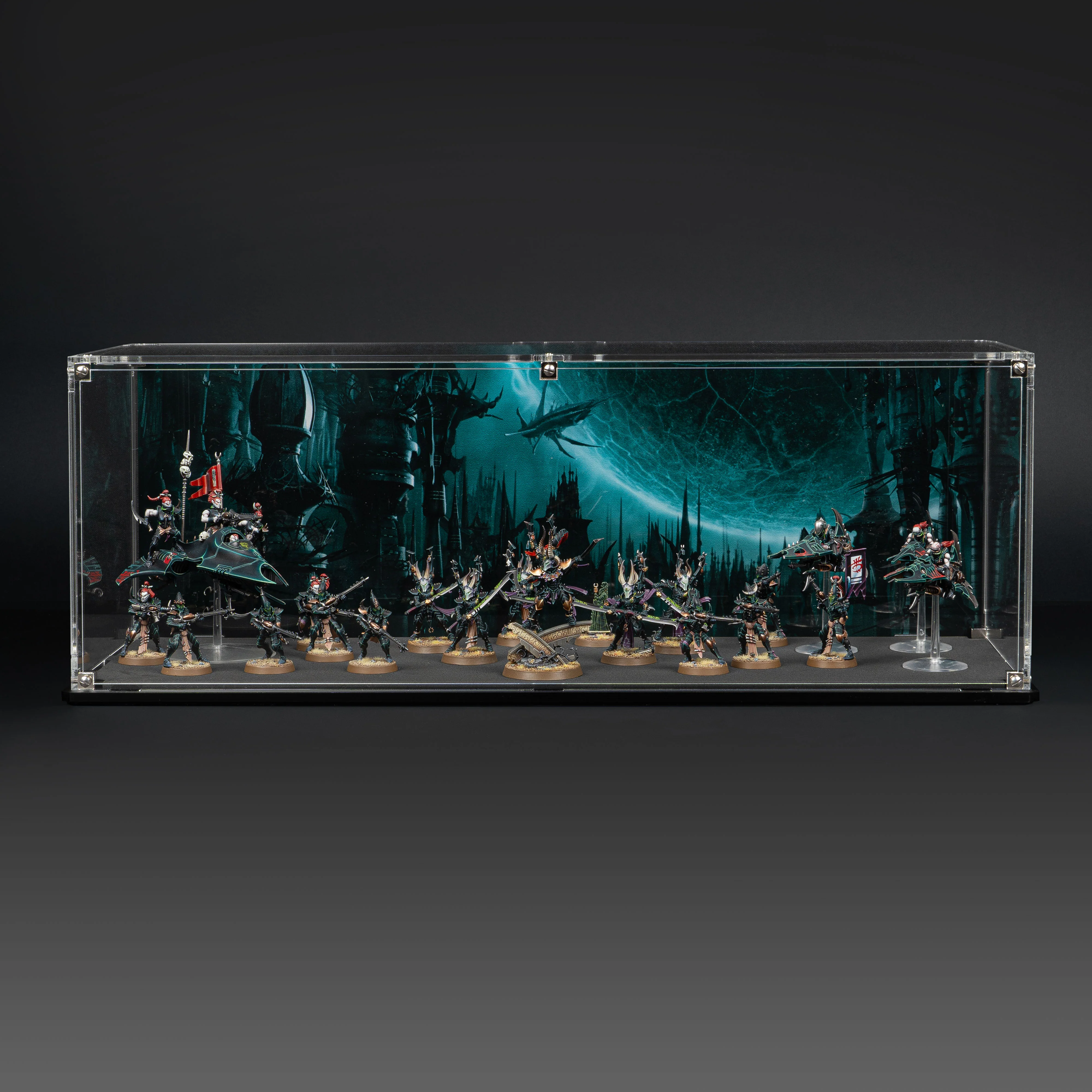 Display Case for Warhammer® Army with Commorragh Background - Image 3