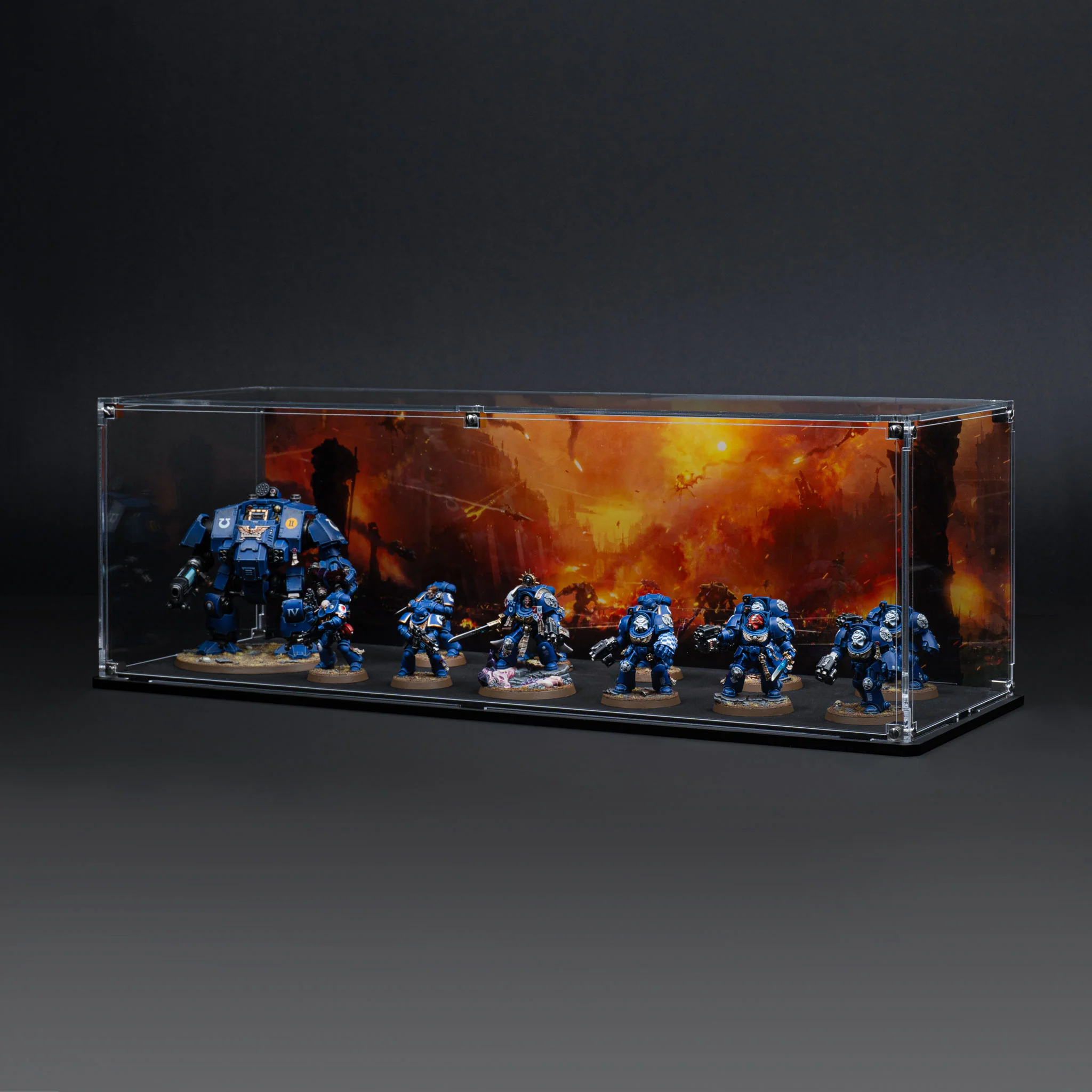 Display Case for Warhammer® Army with Endless War Background - Image 11