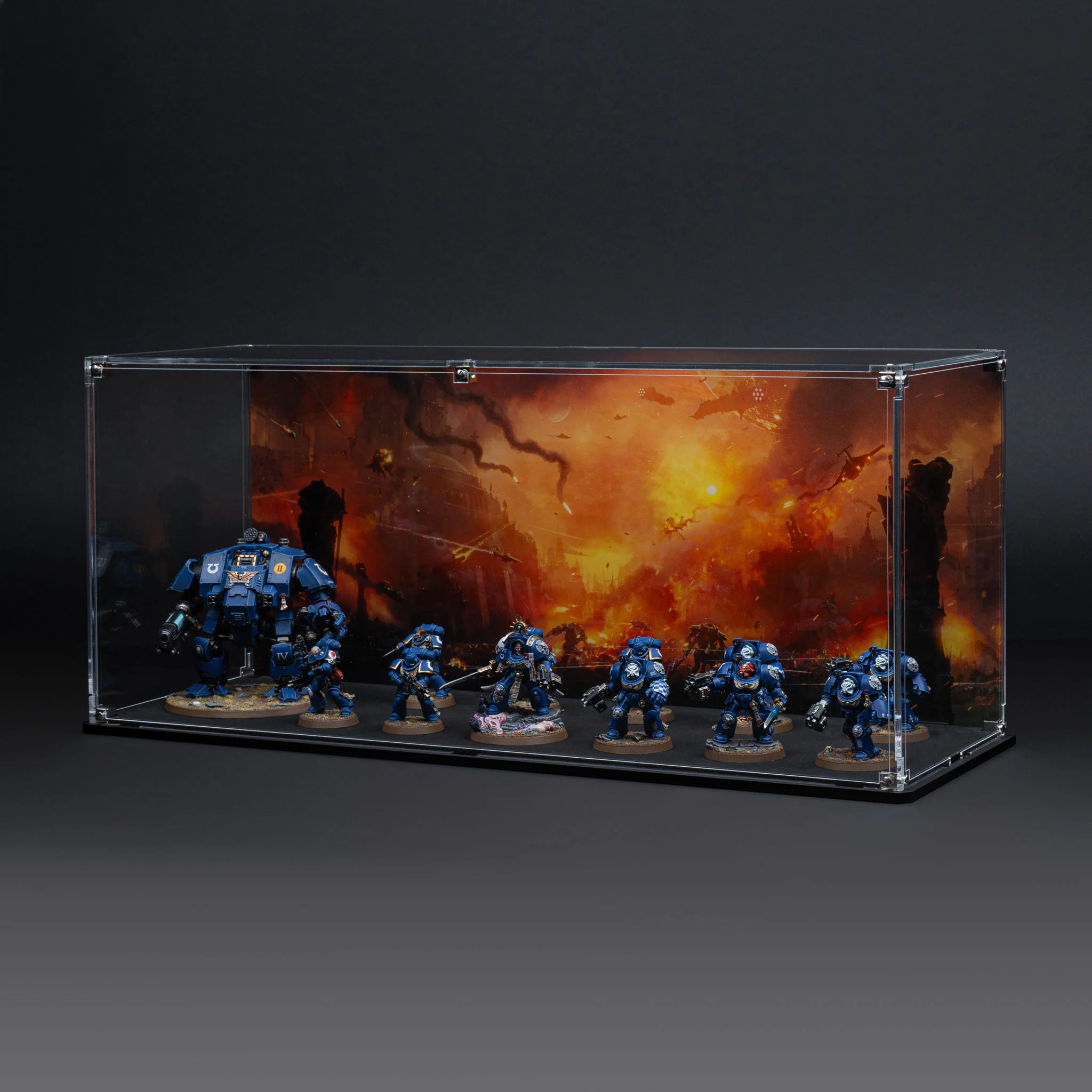 Display Case for Warhammer® Army with Endless War Background - Image 13