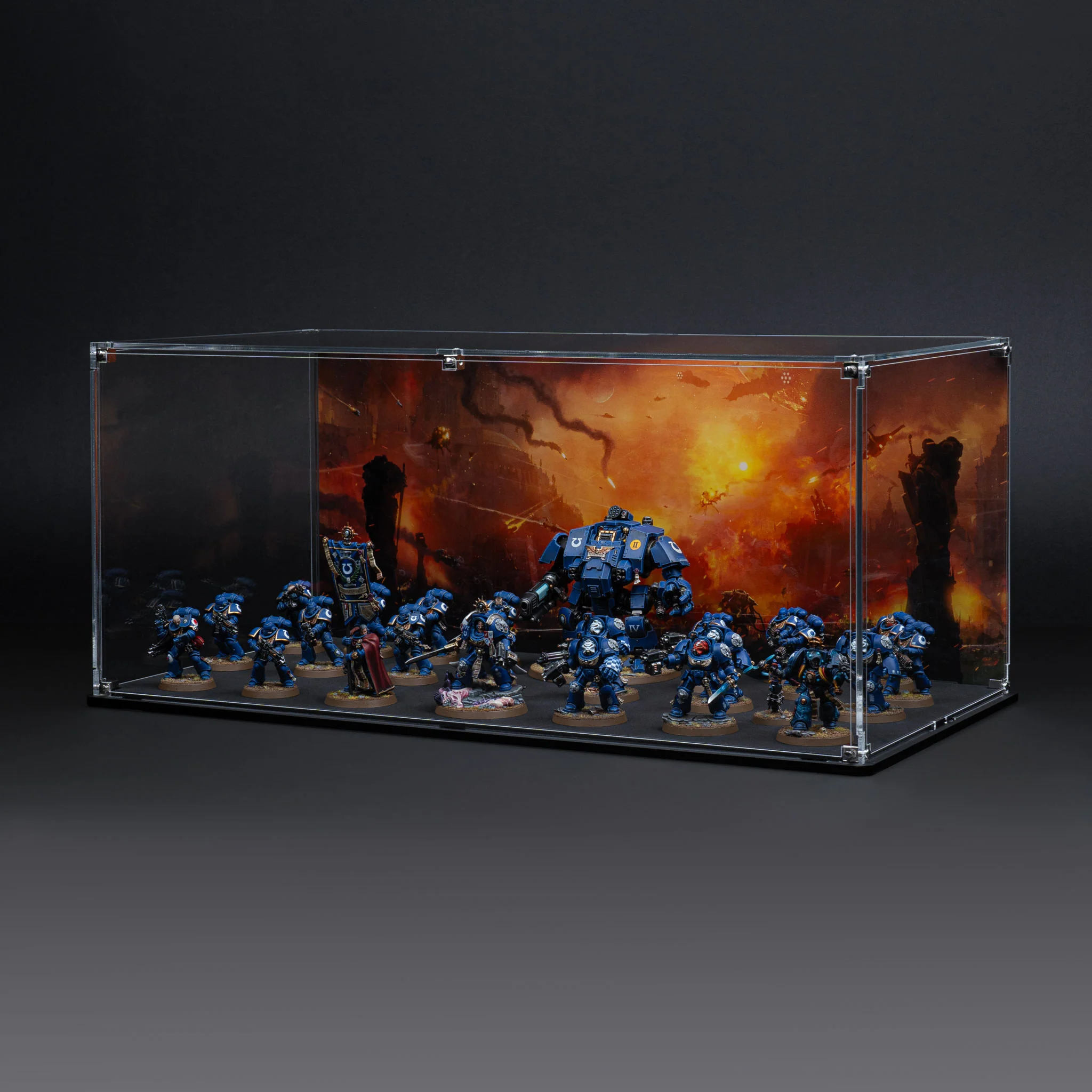 Display Case for Warhammer® Army with Endless War Background - Image 14