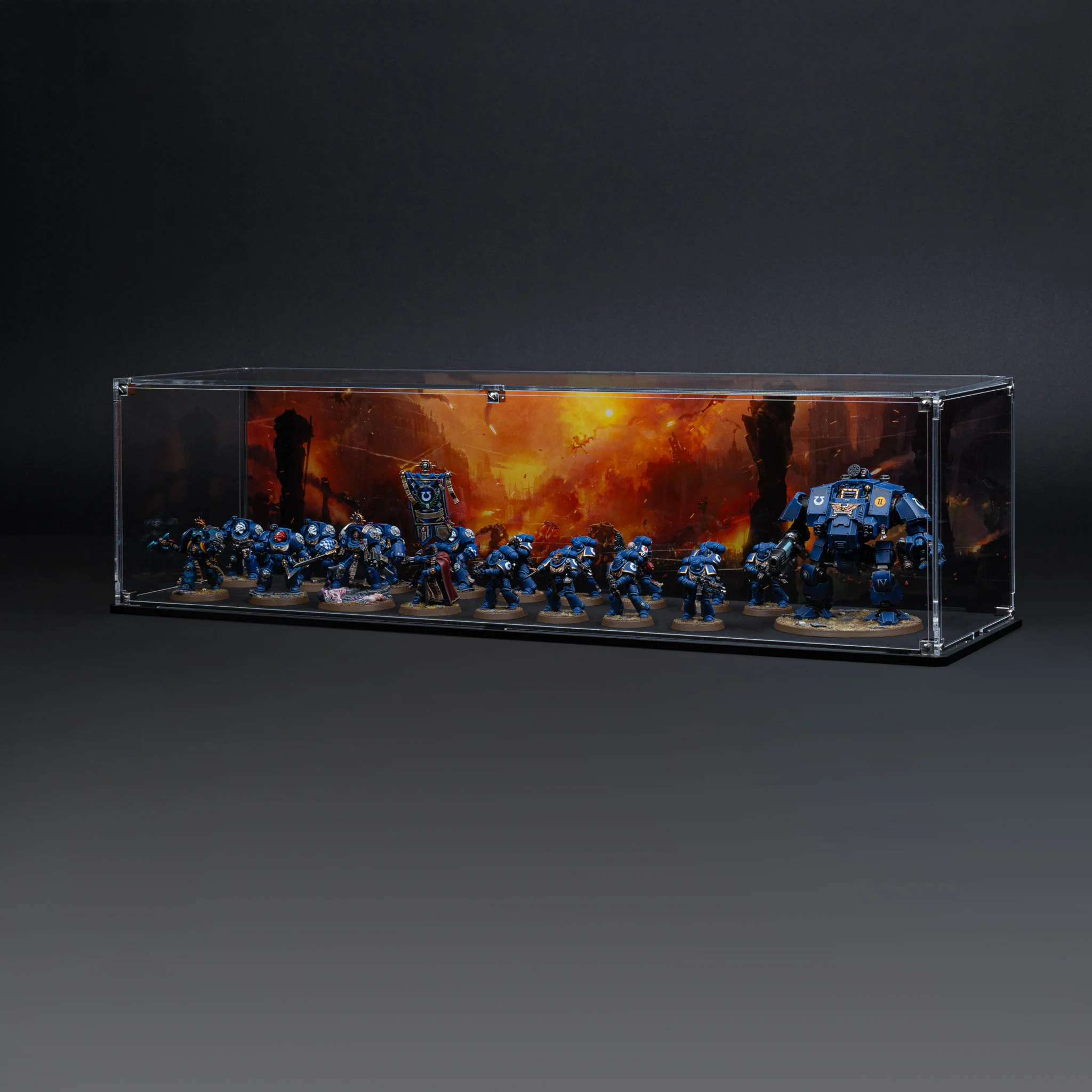 Display Case for Warhammer® Army with Endless War Background - Image 15