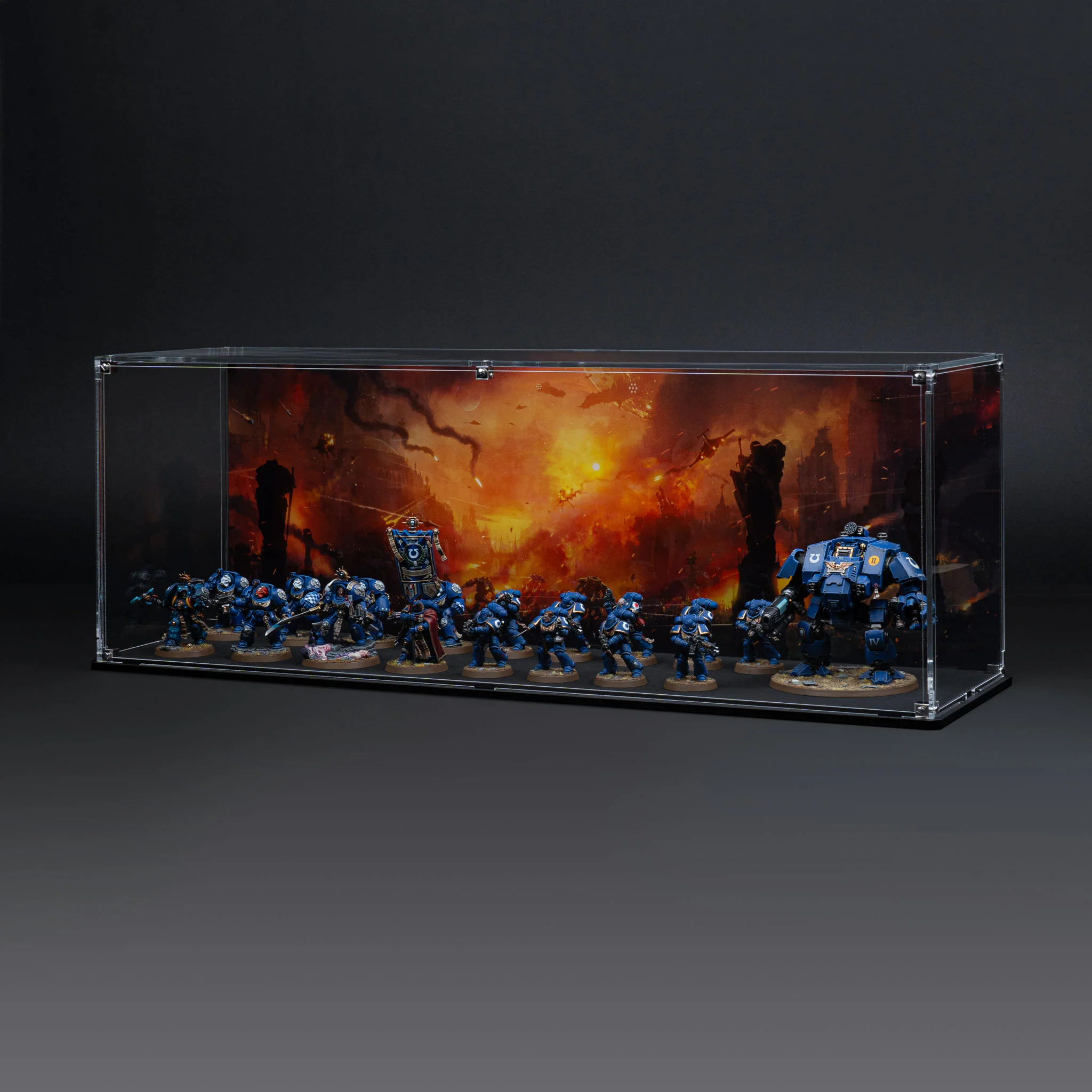 Display Case for Warhammer® Army with Endless War Background - Image 17