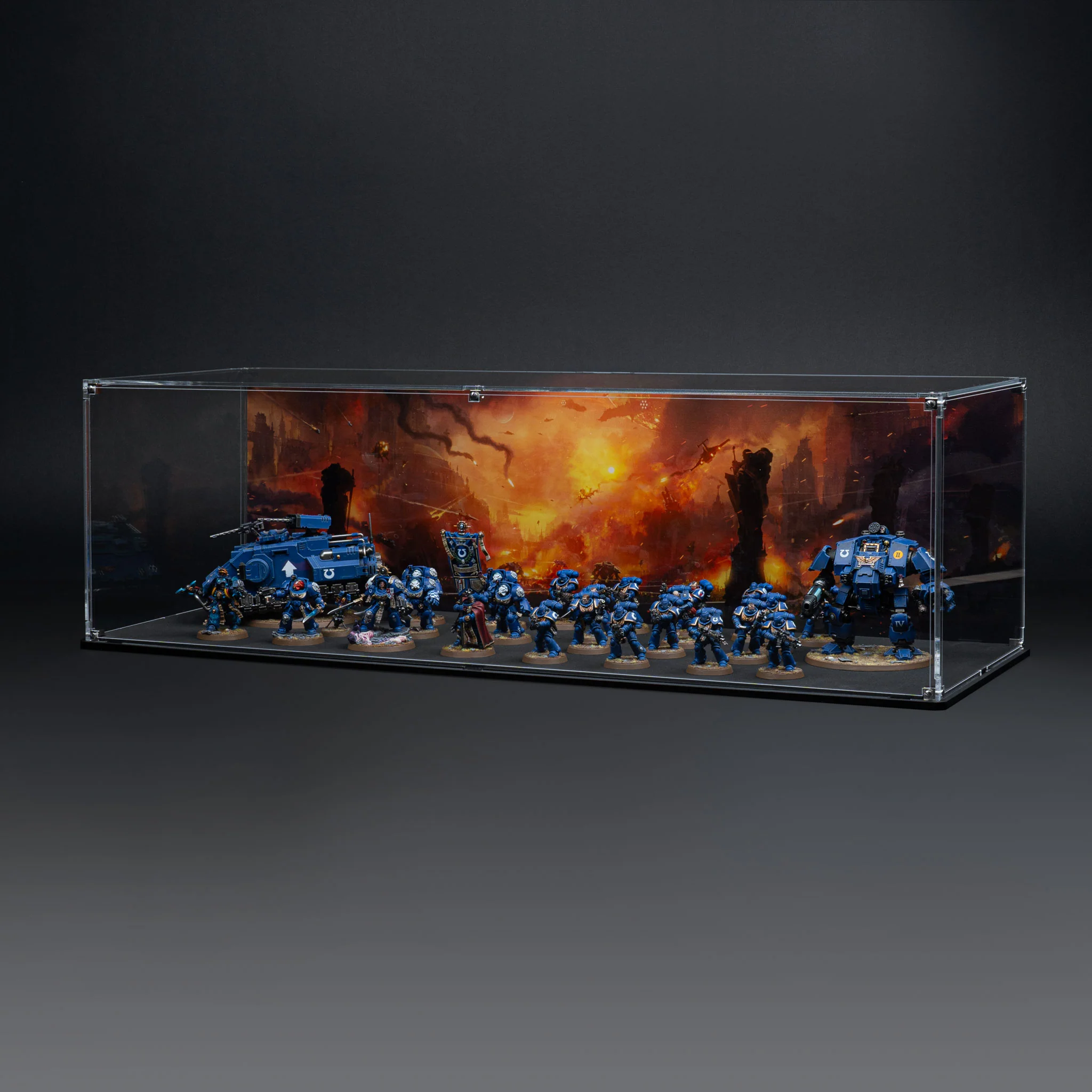 Display Case for Warhammer® Army with Endless War Background - Image 18