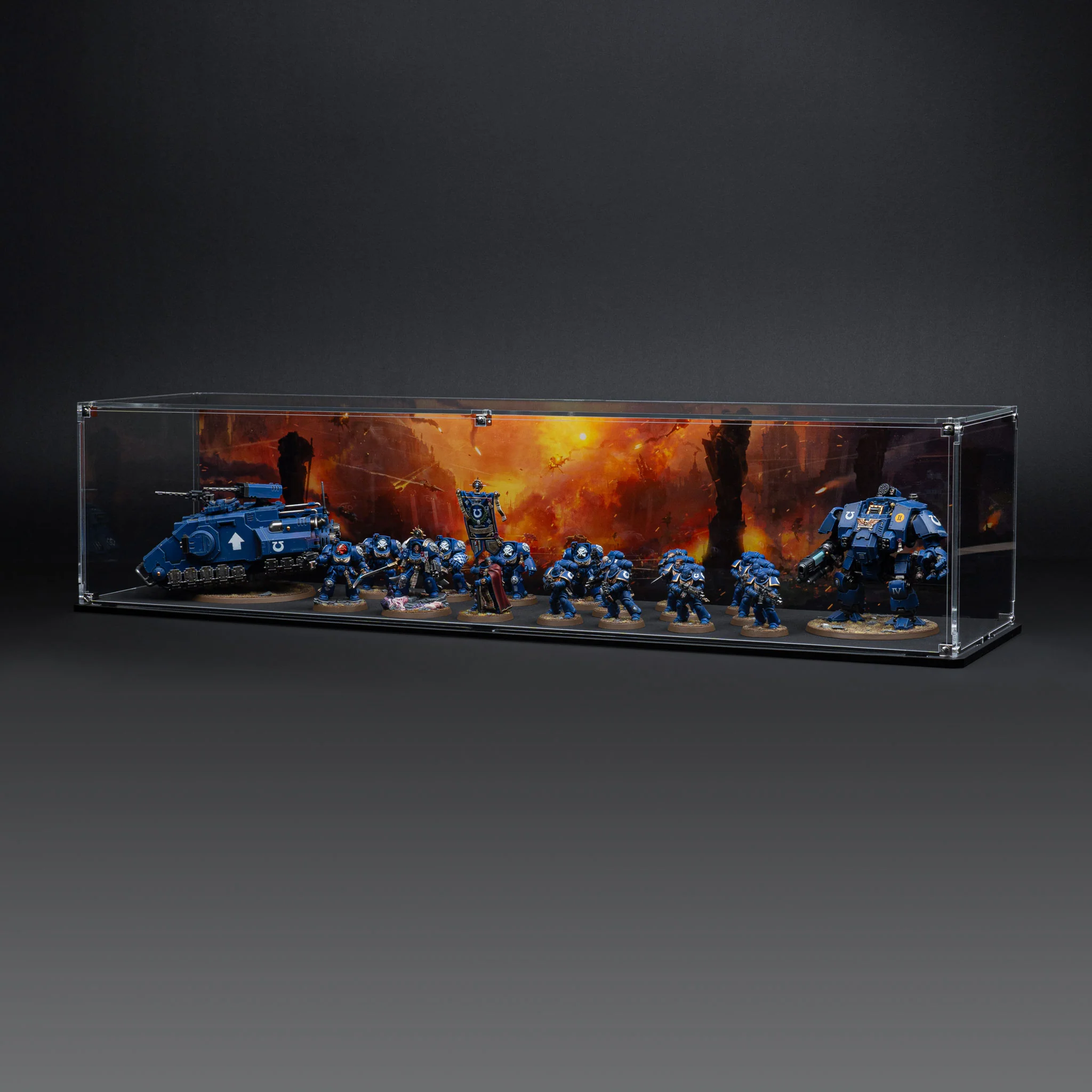 Display Case for Warhammer® Army with Endless War Background - Image 19