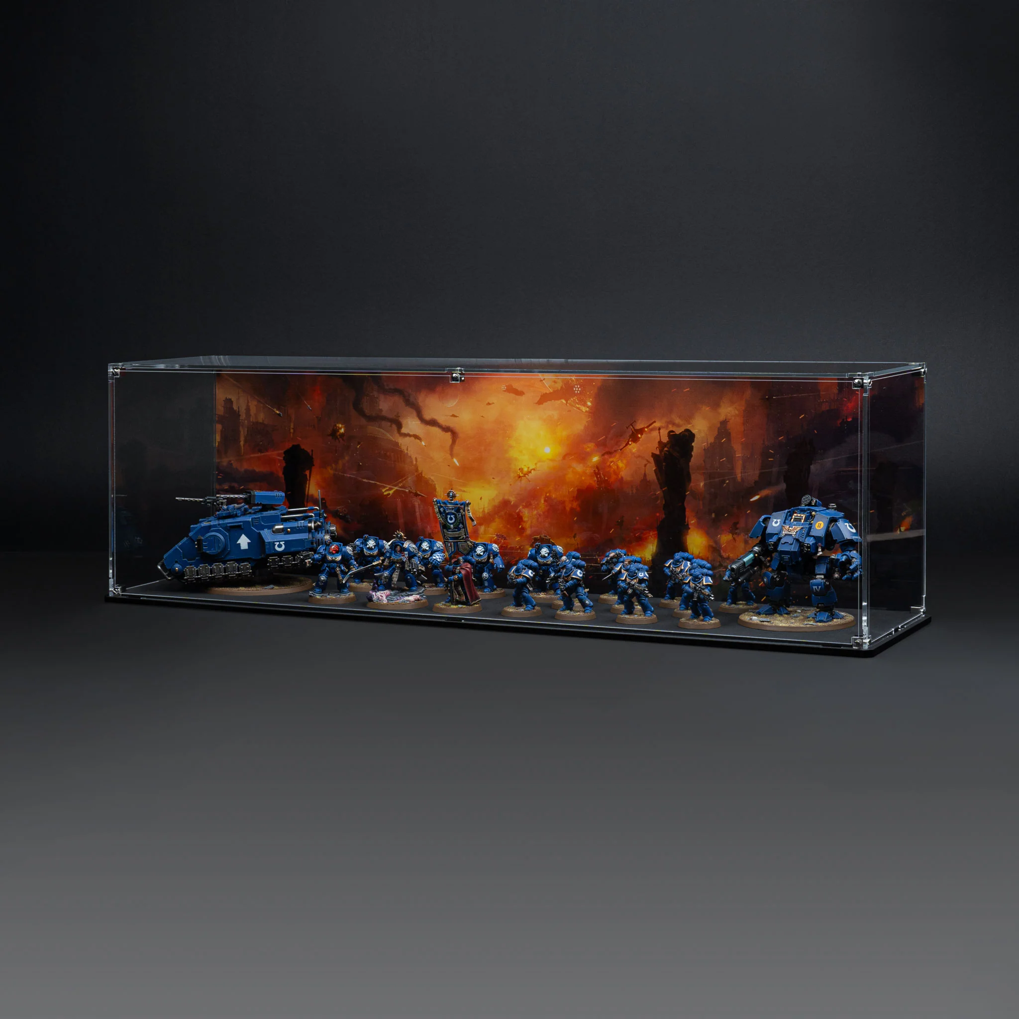 Display Case for Warhammer® Army with Endless War Background - Image 21