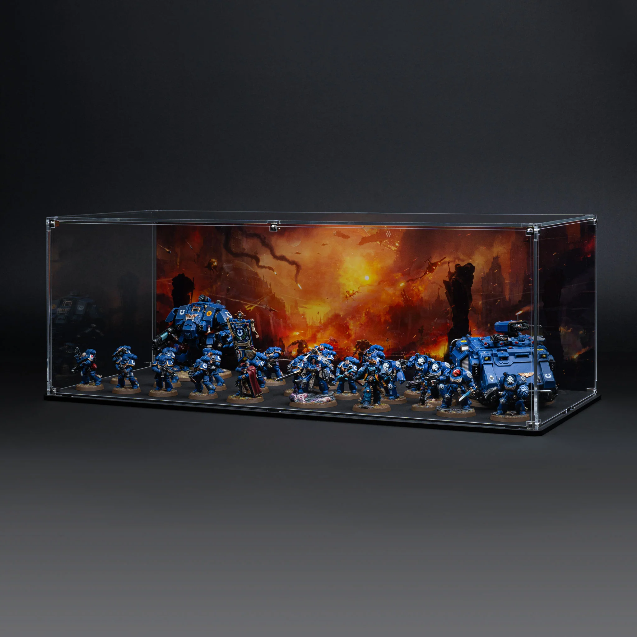 Display Case for Warhammer® Army with Endless War Background - Image 22