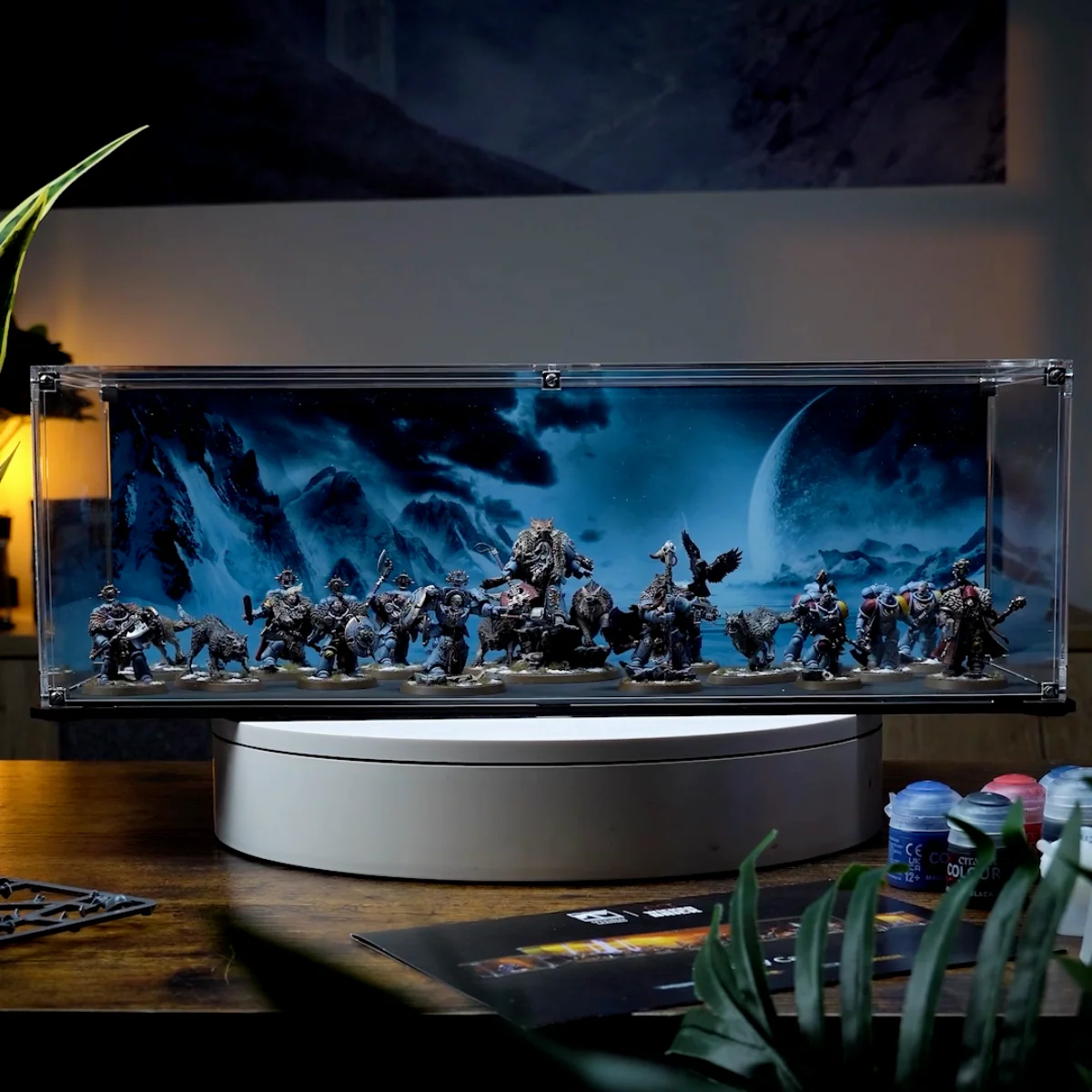 Display Case for Warhammer® Army with Frozen Wasteland Background - Image 14