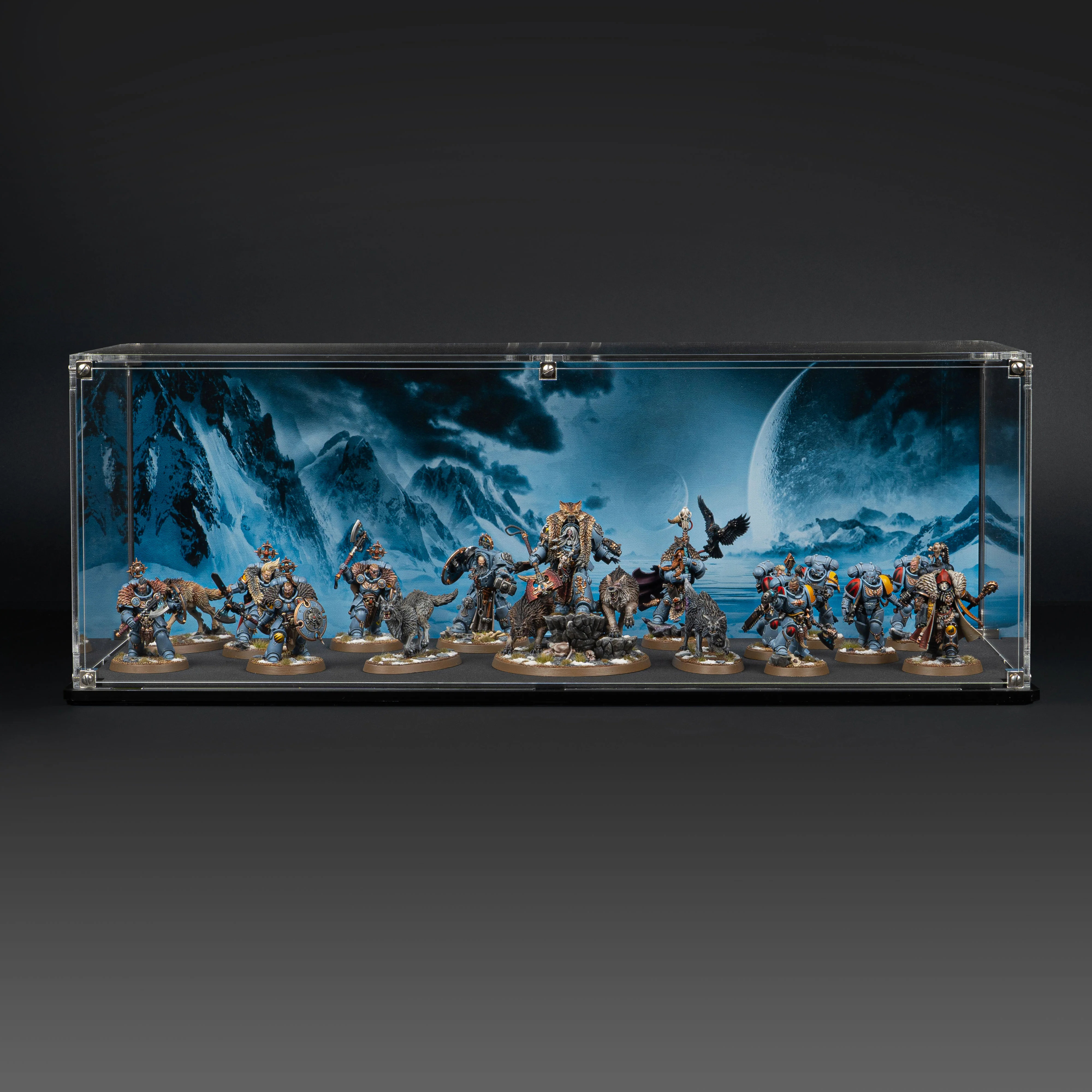 Display Case for Warhammer® Army with Frozen Wasteland Background - Image 3