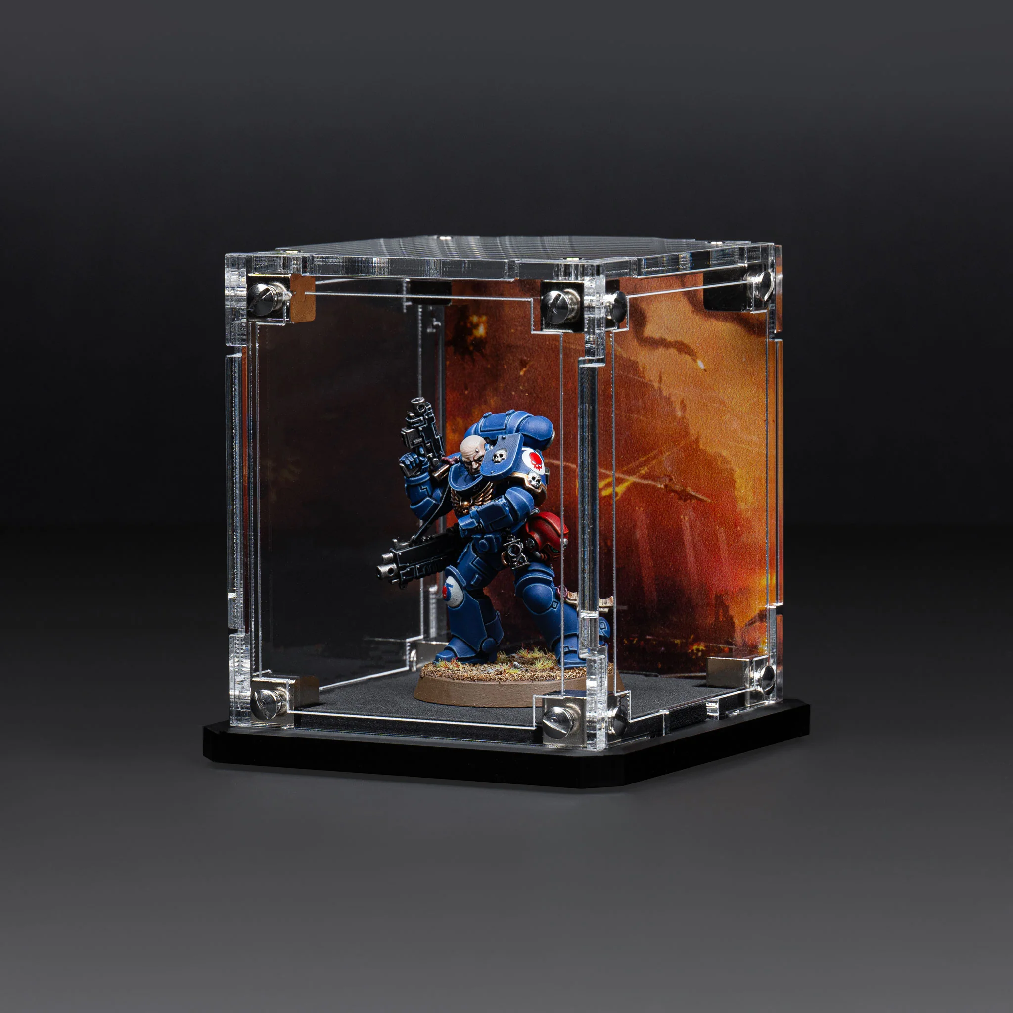 Display Case for Warhammer® Miniature with Endless War Background - Image 11
