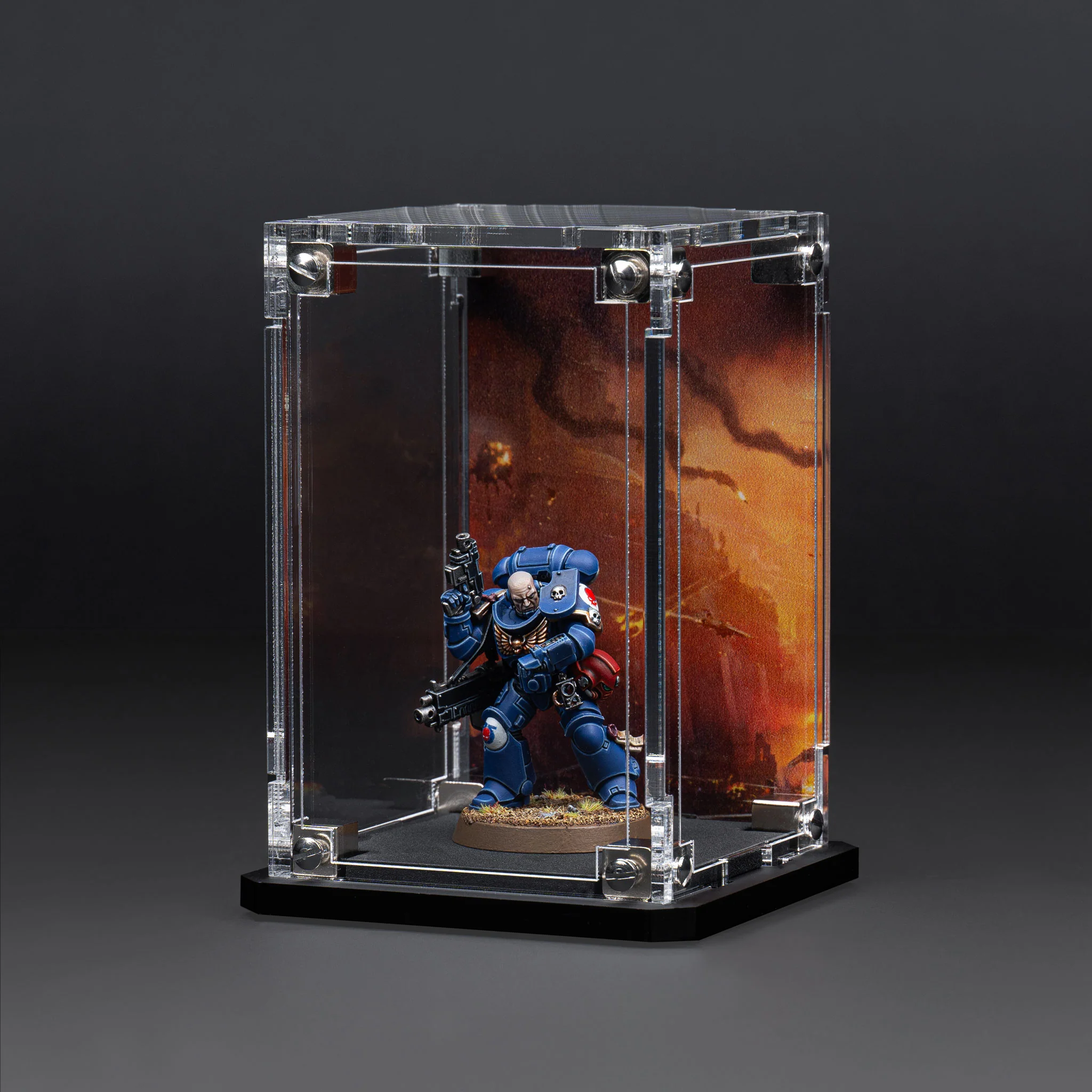 Display Case for Warhammer® Miniature with Endless War Background - Image 12