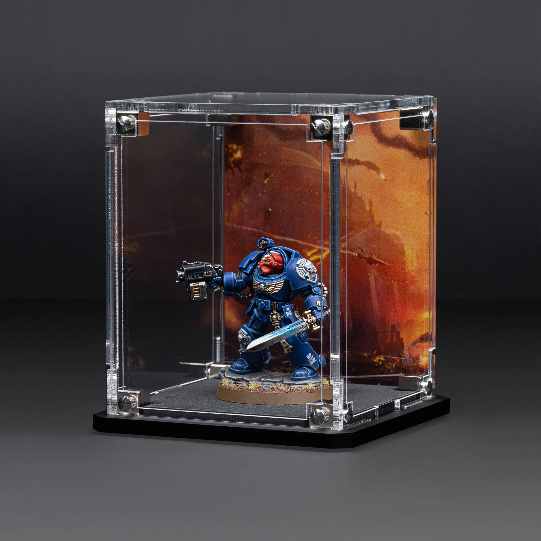 Display Case for Warhammer® Miniature with Endless War Background - Image 13