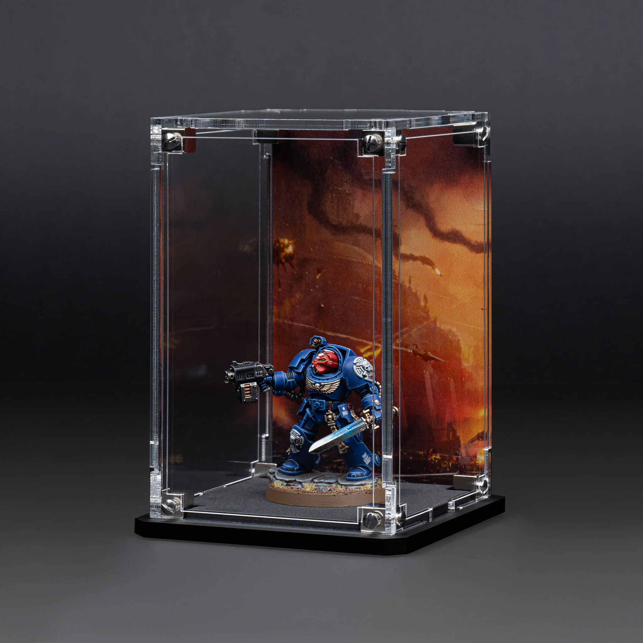 Display Case for Warhammer® Miniature with Endless War Background - Image 14