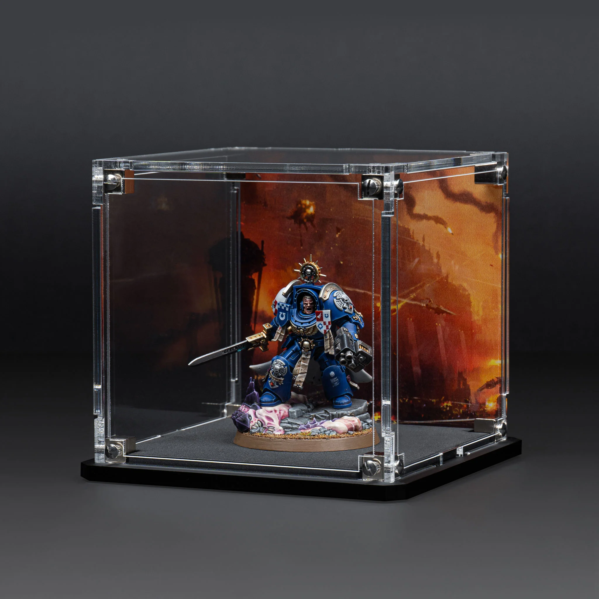 Display Case for Warhammer® Miniature with Endless War Background - Image 15