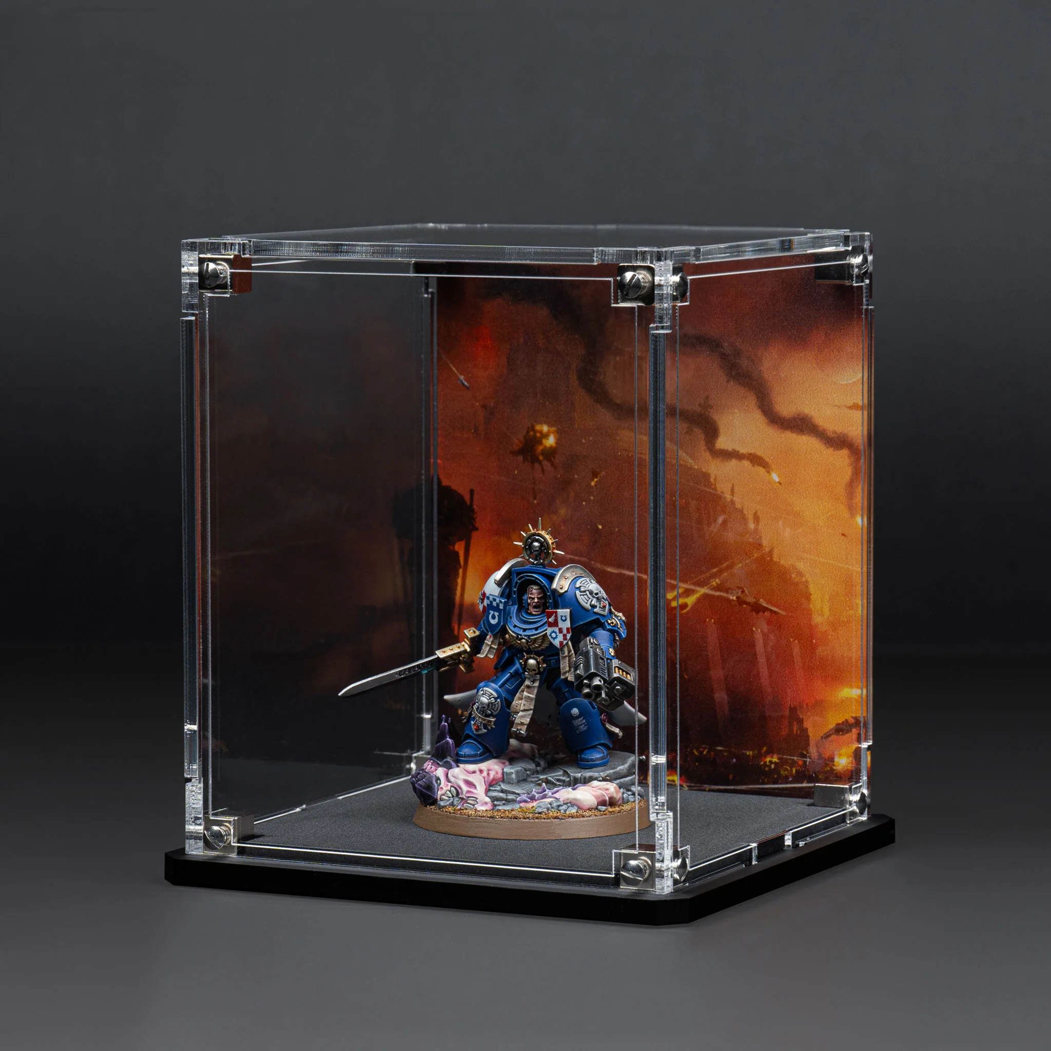 Display Case for Warhammer® Miniature with Endless War Background - Image 16