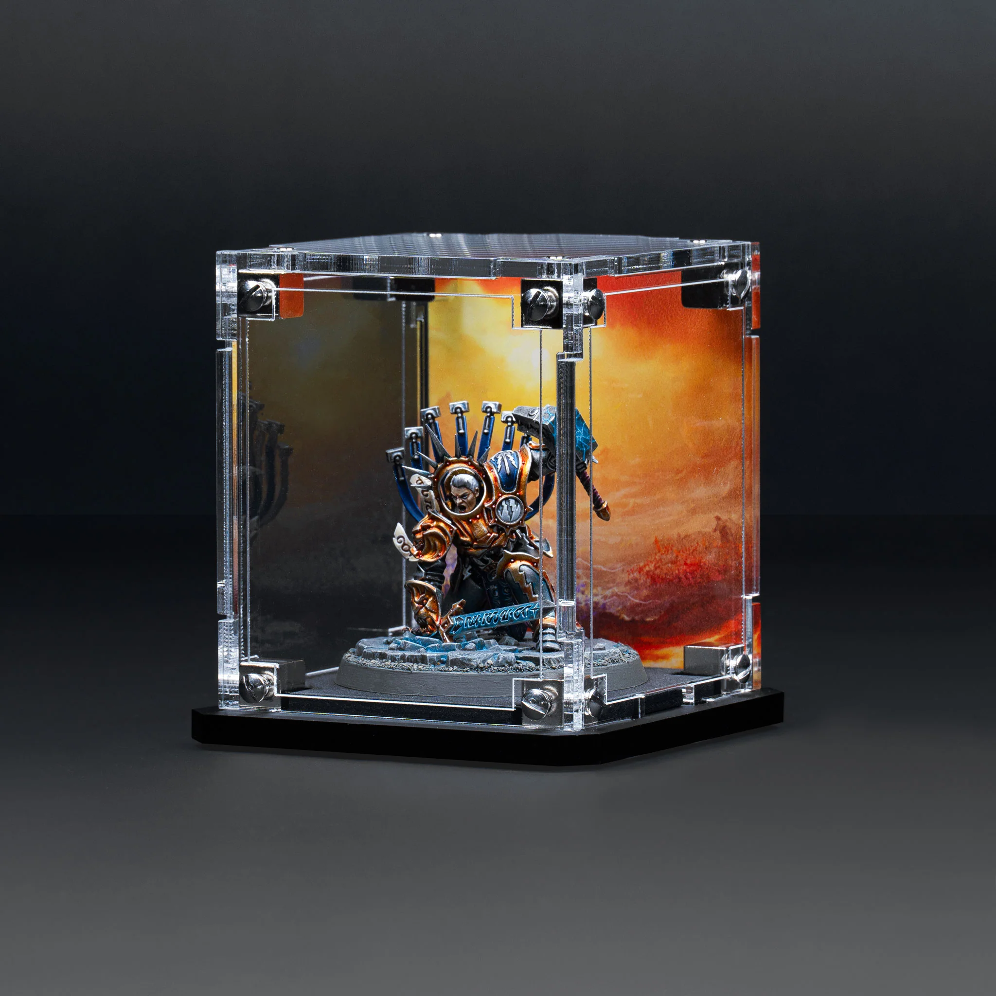 Display Case for Warhammer® Miniature with Eternal Conflict Background - Image 12
