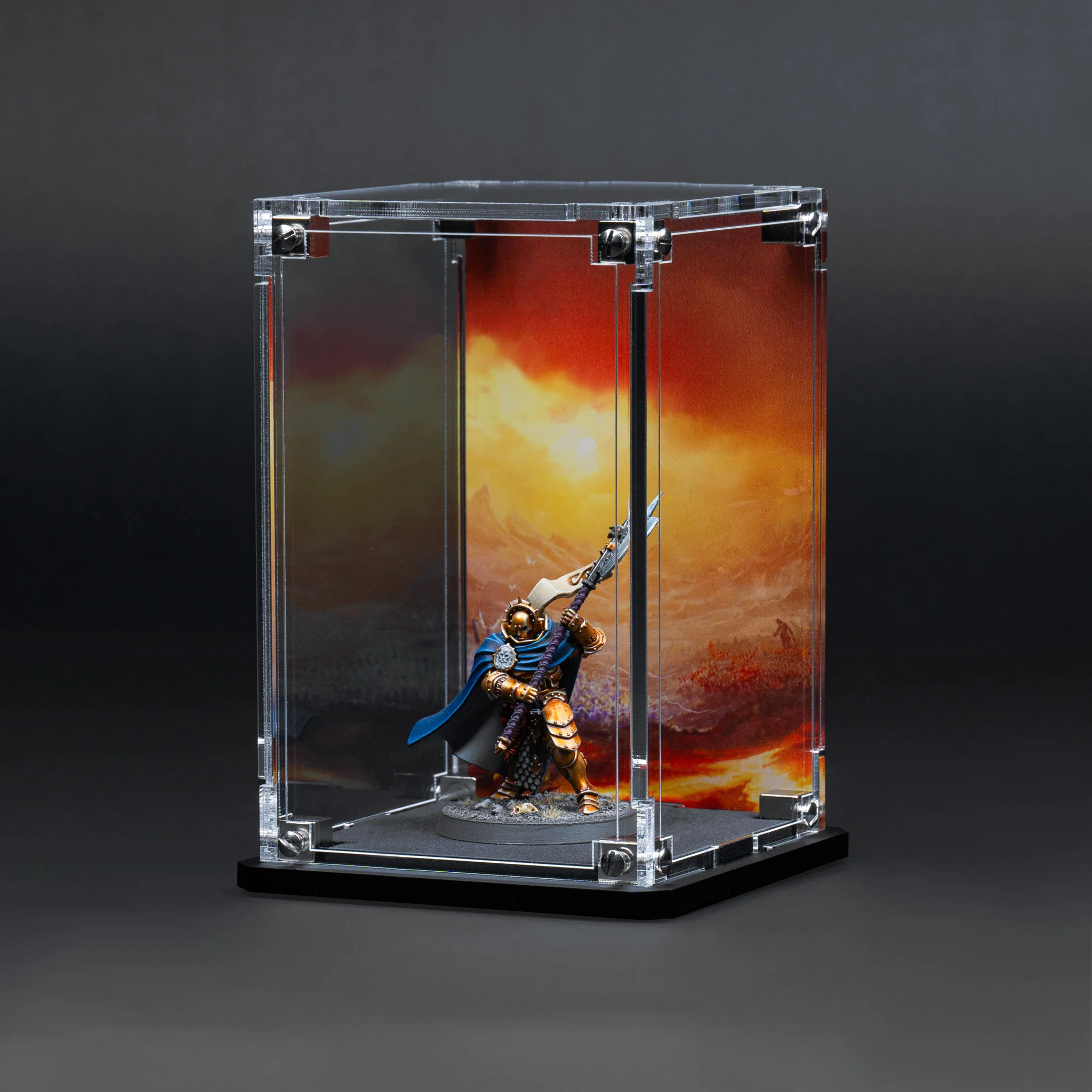 Display Case for Warhammer® Miniature with Eternal Conflict Background - Image 14