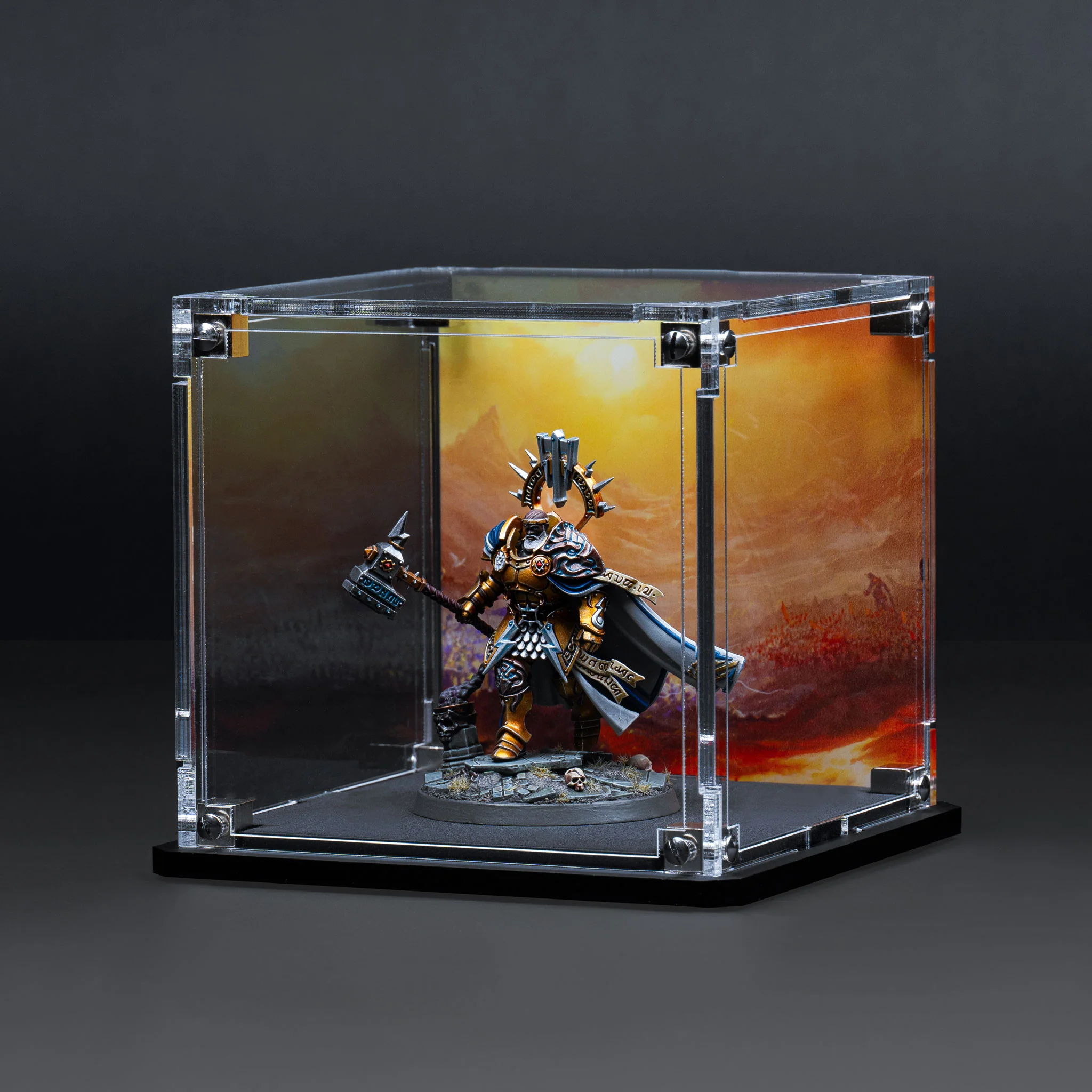 Display Case for Warhammer® Miniature with Eternal Conflict Background - Image 15