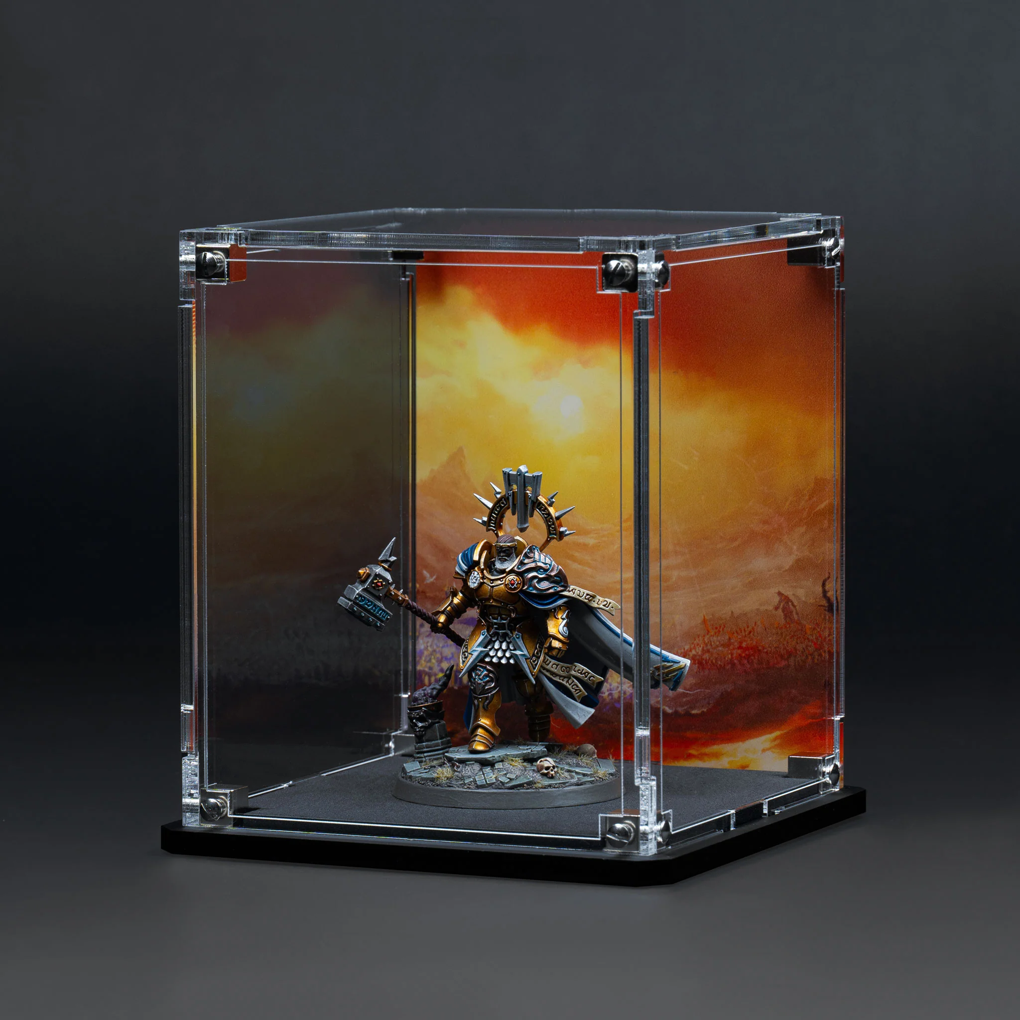 Display Case for Warhammer® Miniature with Eternal Conflict Background - Image 16