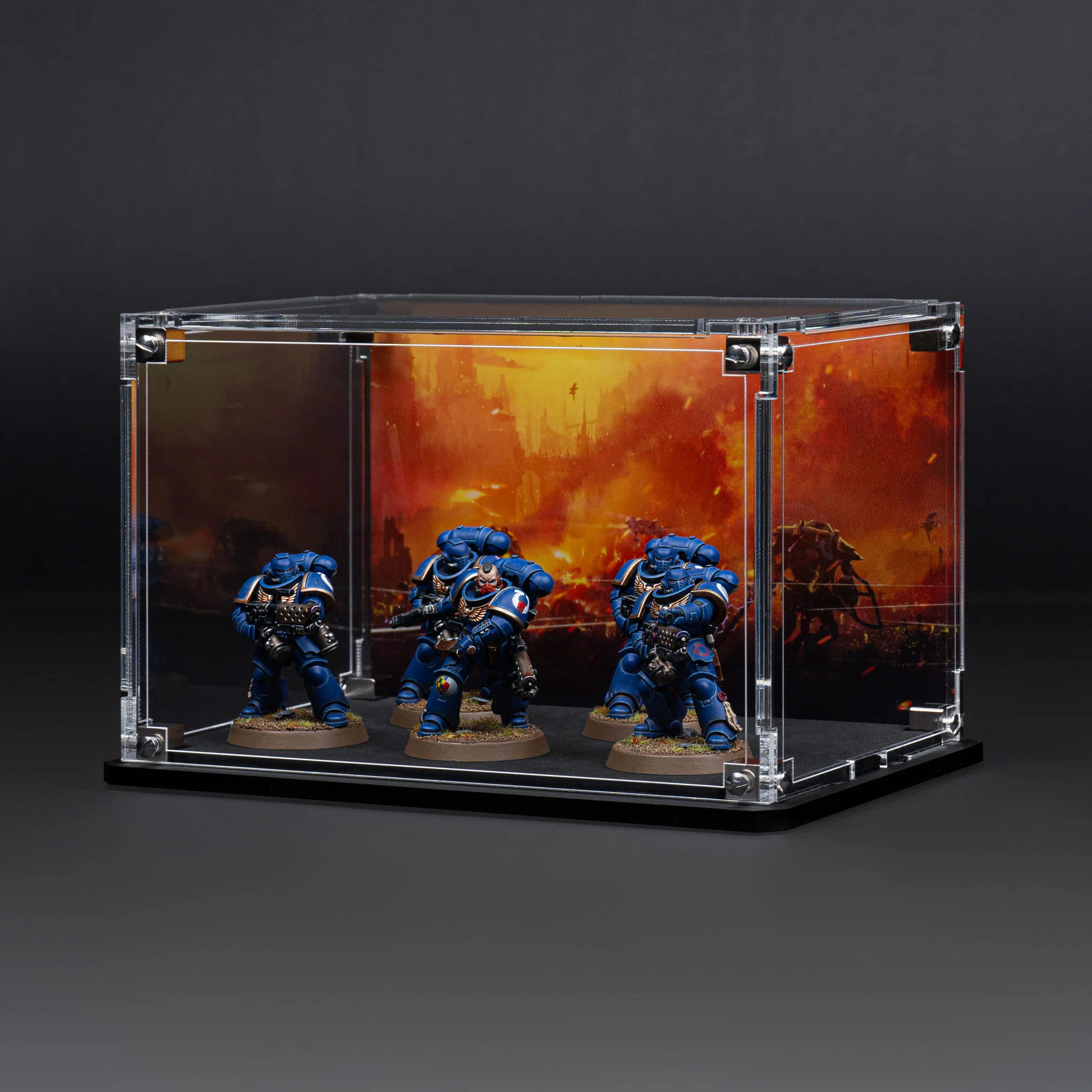Display Case for Warhammer® Squad with Endless War Background - Image 11