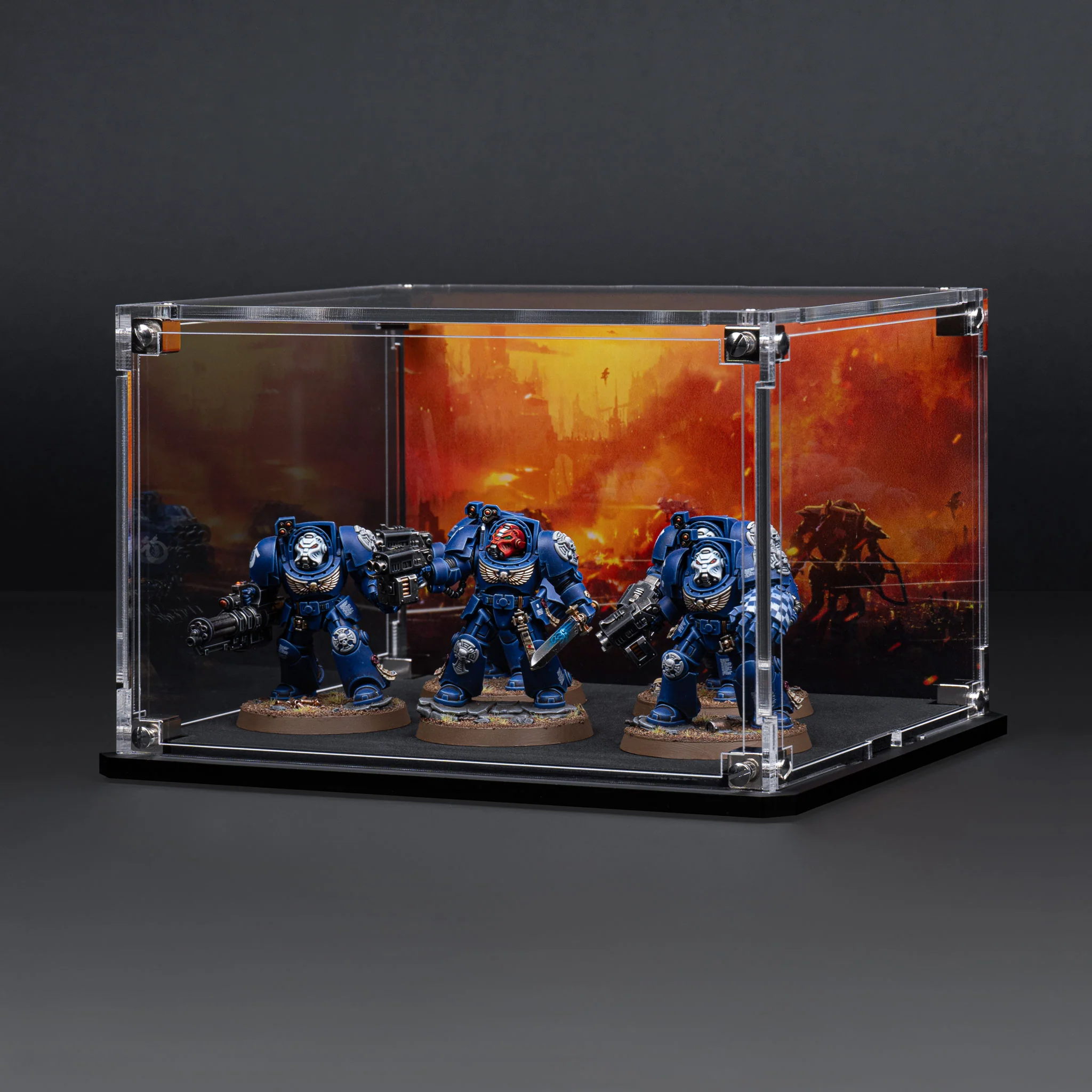 Display Case for Warhammer® Squad with Endless War Background - Image 12