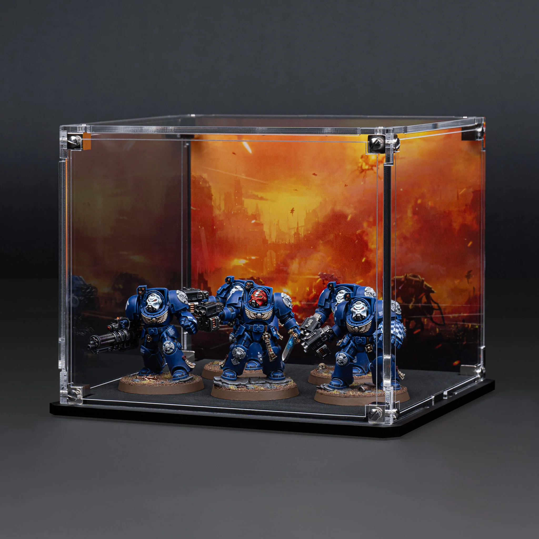 Display Case for Warhammer® Squad with Endless War Background - Image 14